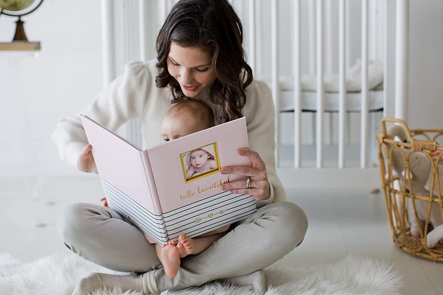 Pearhead hello Baby Baby Memory Book - Gray : Target