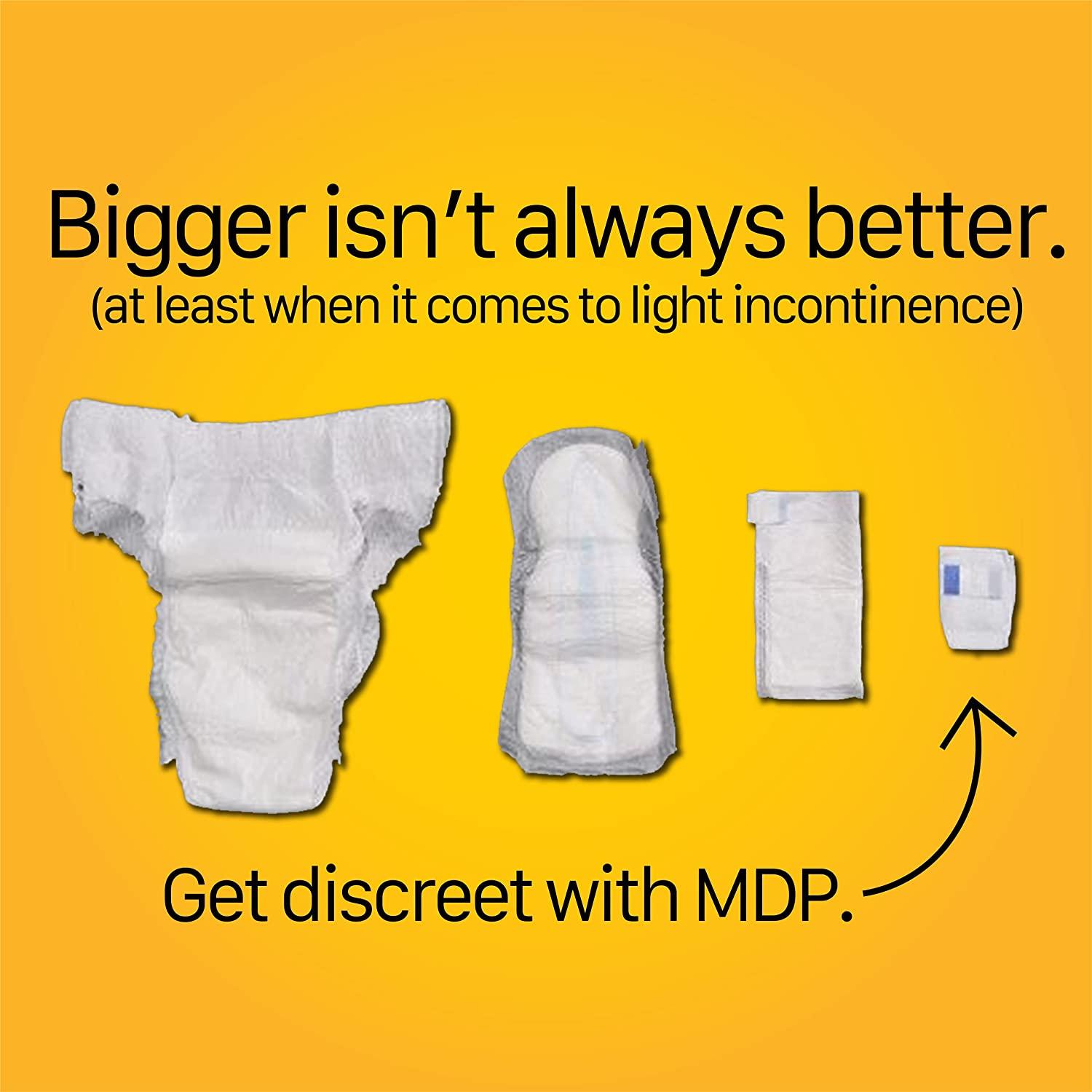 MDP, Male Drip Protection Absorbent Sleeves (15 Pack), for Urinary Drip  and Light Male Incontinence