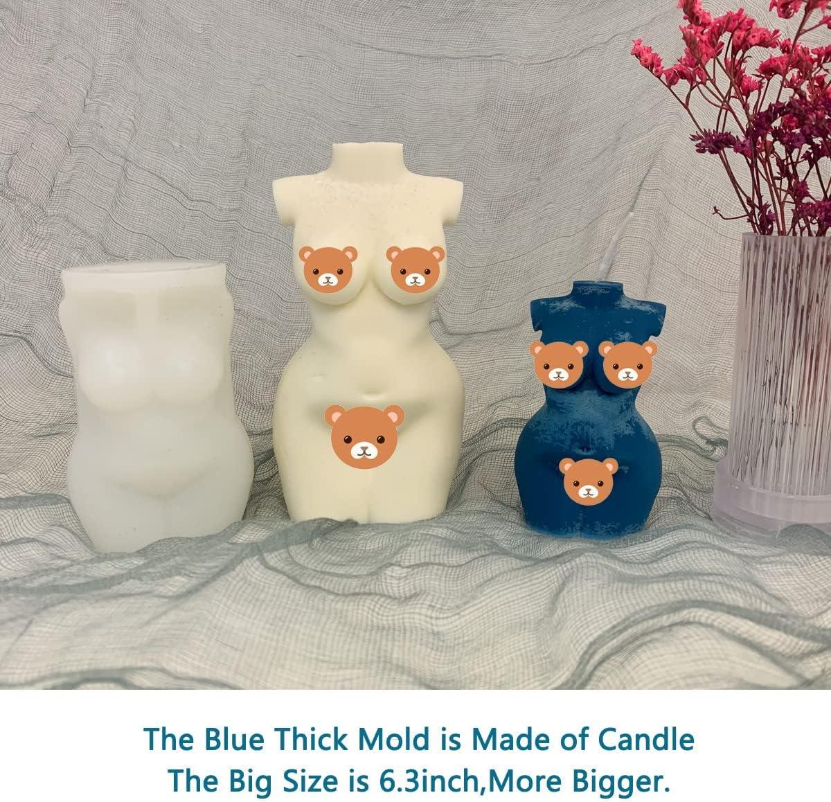 3D Silicone teddy bear Candle Mold soap resin Mold big size 3 inch