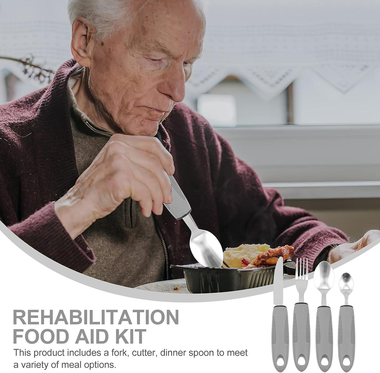 Eating Aids Knife, Prevent Slip Adaptive Arthritis Knife for Elderly for  Eating