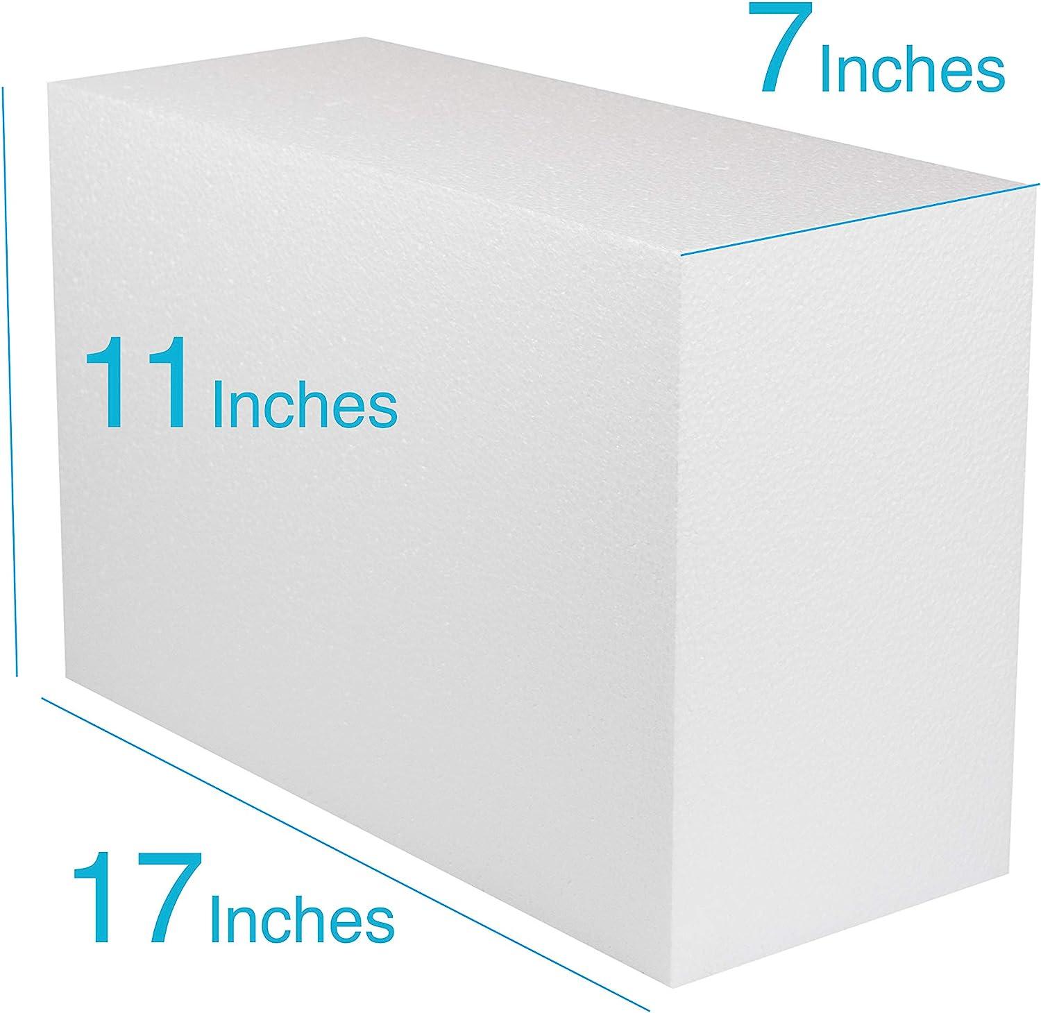 SilverlakeLLC Silverlake Craft Foam Block - 6 Pack of 5x17x1 EPS  Polystyrene Blocks for Crafting, Modeling, Art Projects and Floral