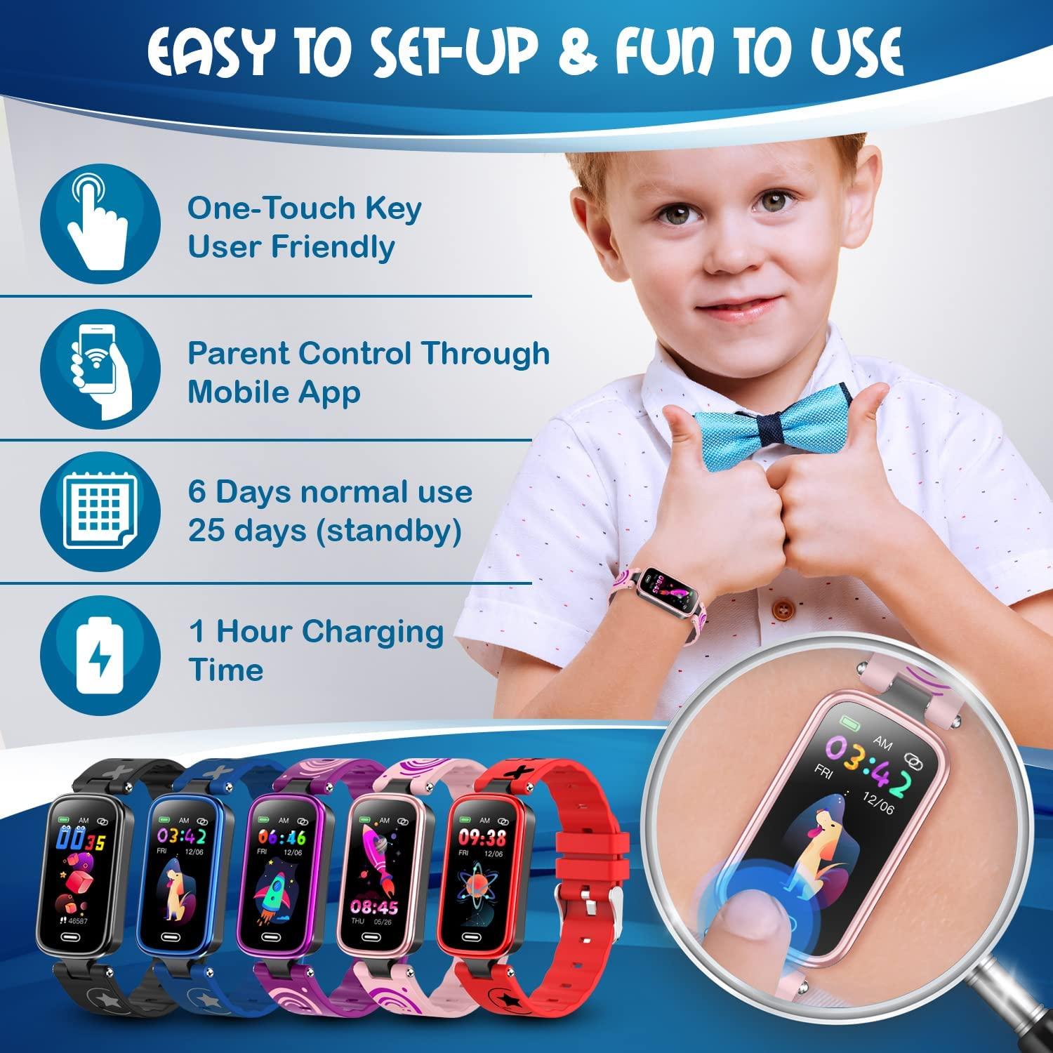 Amazon.com: Kids Waterproof Smart Watch with 26 Game HD Camera 1.44''  Touchscreen Pedometer Video Music Player Alarm Clock Calculator Learning  Toys for Girls Boys 3-12 Years Old : Toys & Games