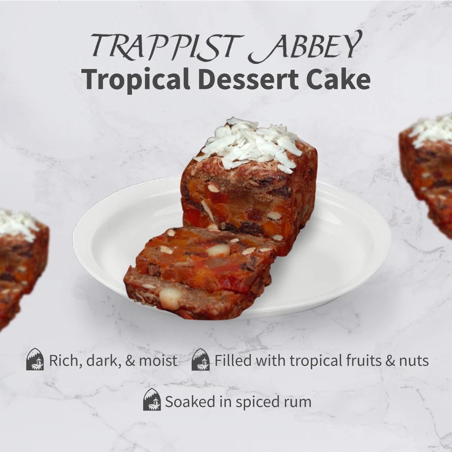 Trappist Abbey Monastery Rum Cake with Tropical Fruits Nuts