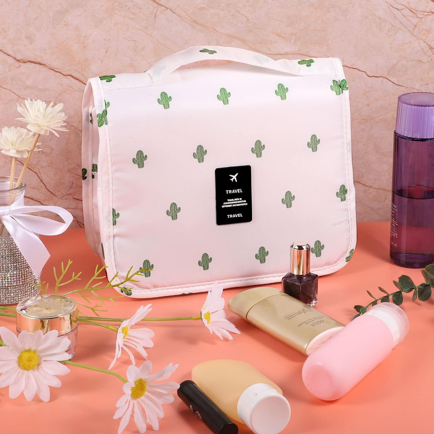 Hanging Travel Toiletry Bag, Portable Travel Makeup Bag with