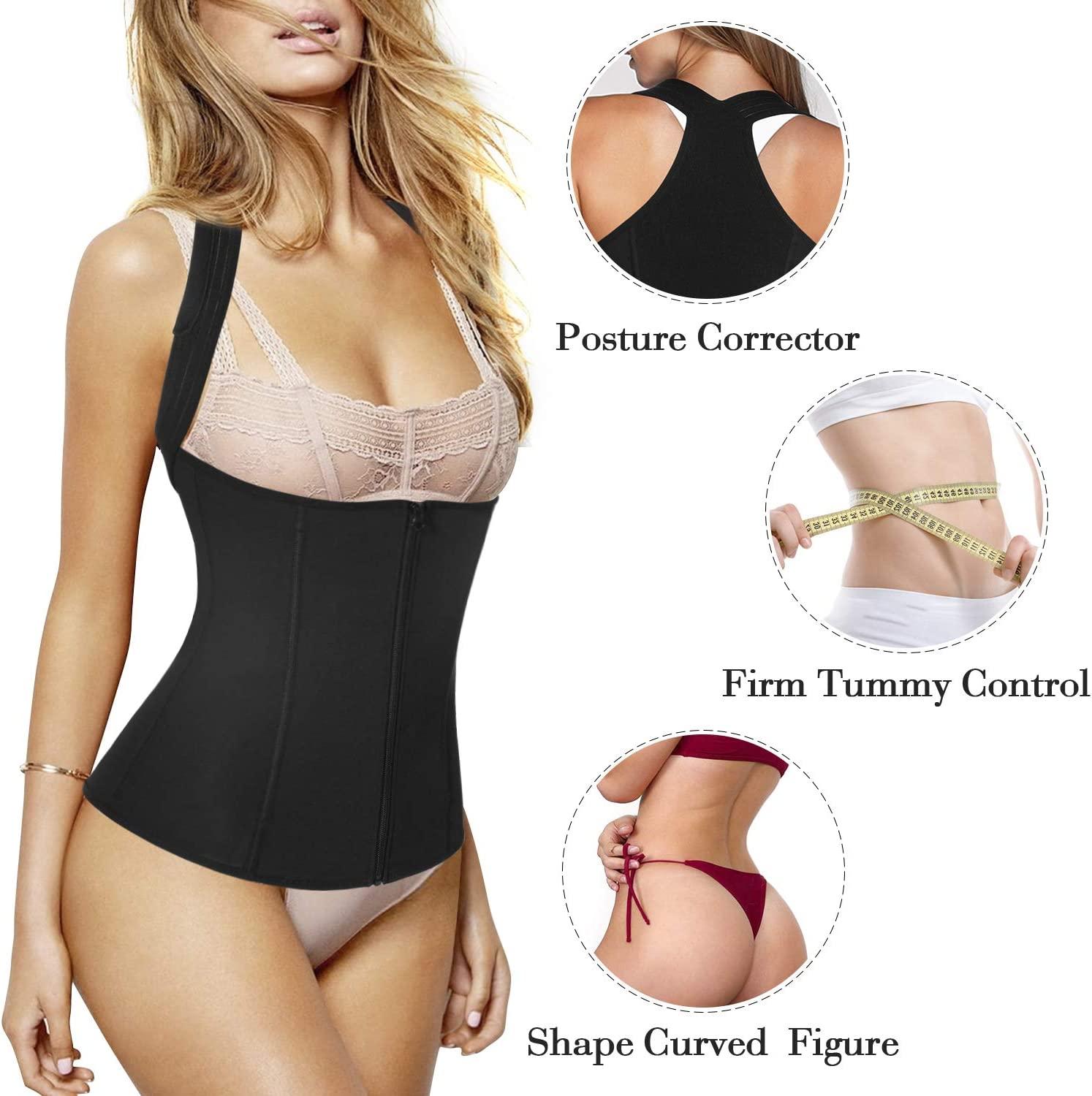 Back Support Posture Corrector Waist Trainer Tummy Control Shapewear Top  Faja Es 
