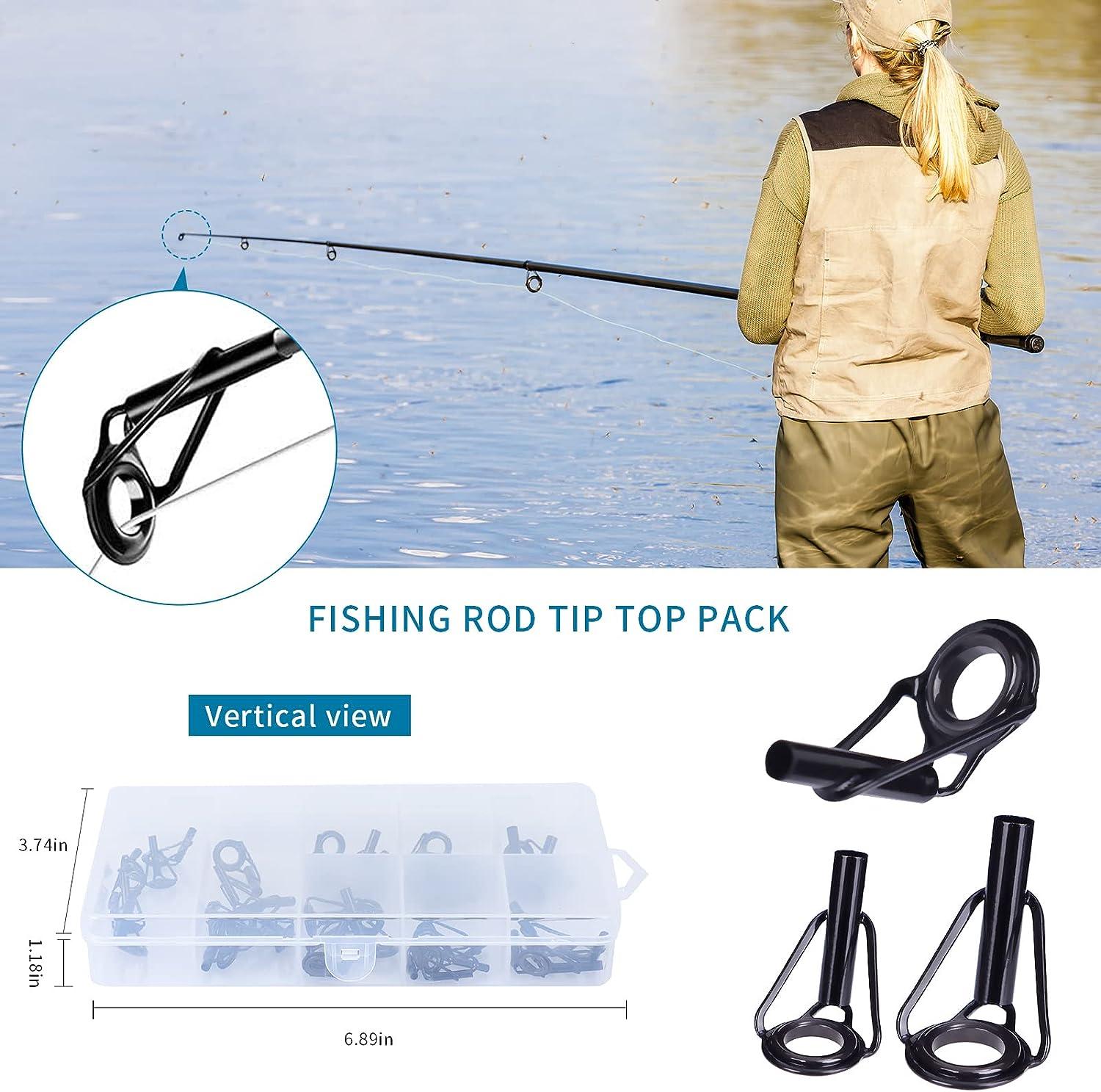 Fishing Rod Repair Kit Ceramic Ring Stainless Steel 8 Size Fishing Rod Tip  Repair Kit