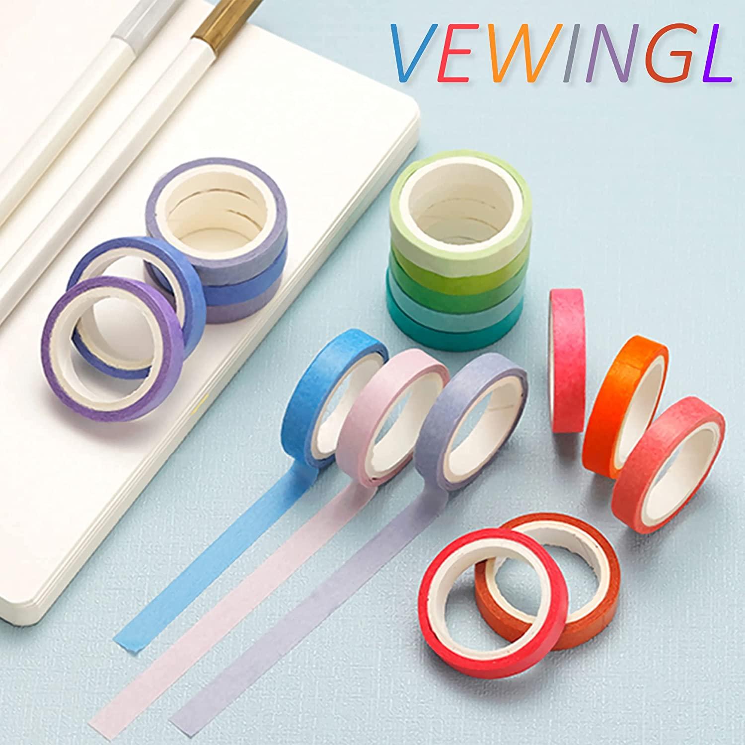 COOLL 8 Rolls Washi Tape Charming DIY Decorative School Supplies Stamping Tape  for Scrapbooking 