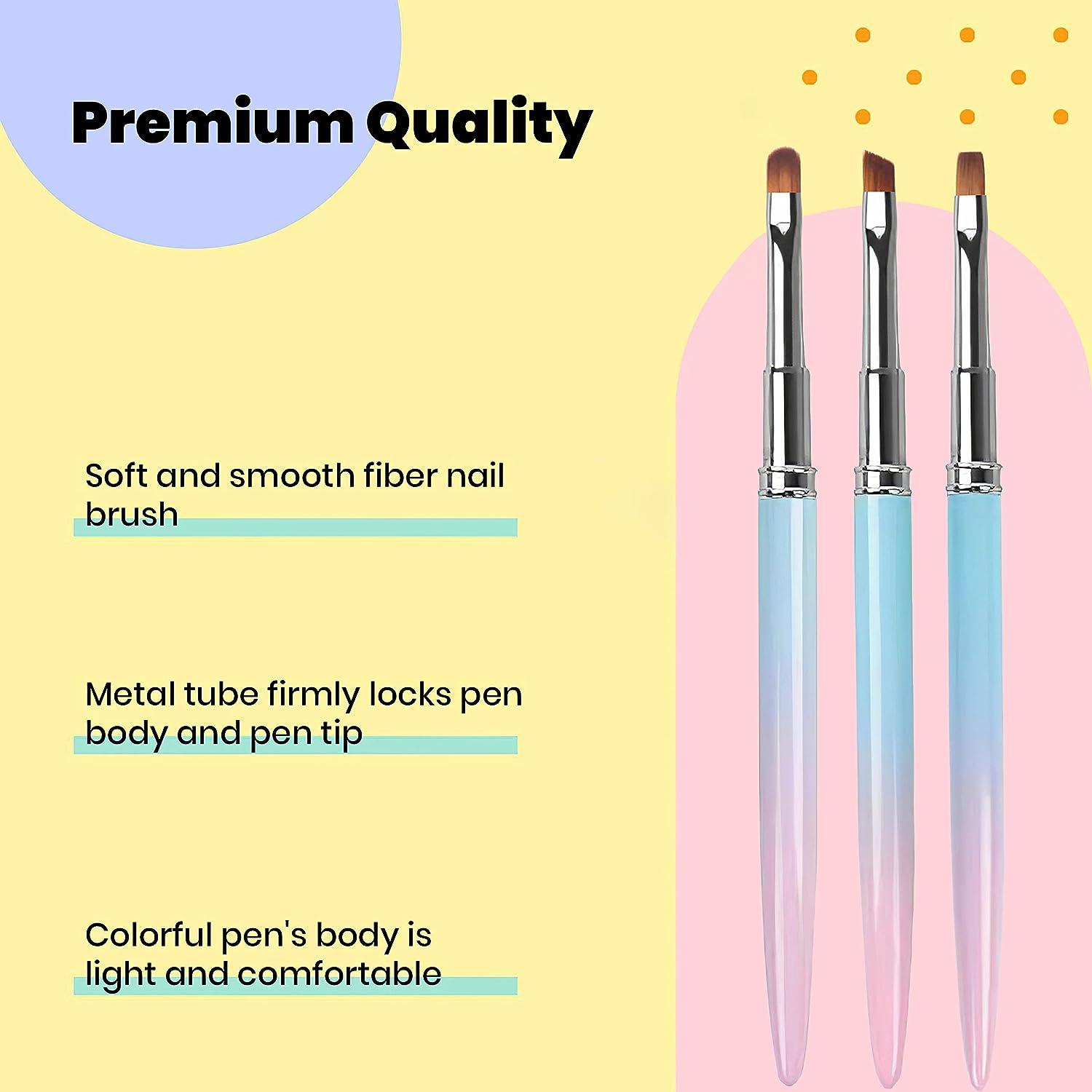 Angled Precision Premium Nail Art Clean Up Brush
