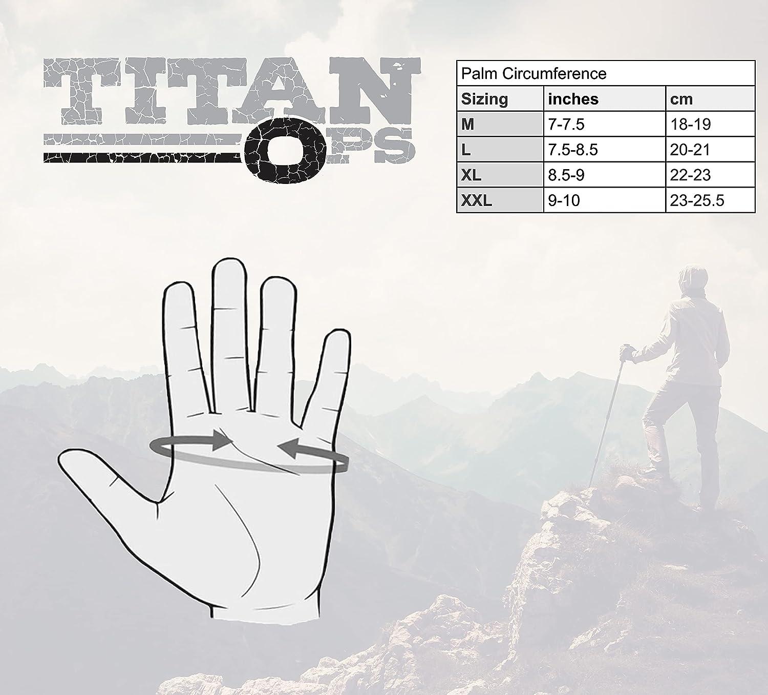  TitanOPS Fingerless ard Knuckle Motorcycle Hunting Tactical  Training Shooting Outdoor Gloves : Sports & Outdoors