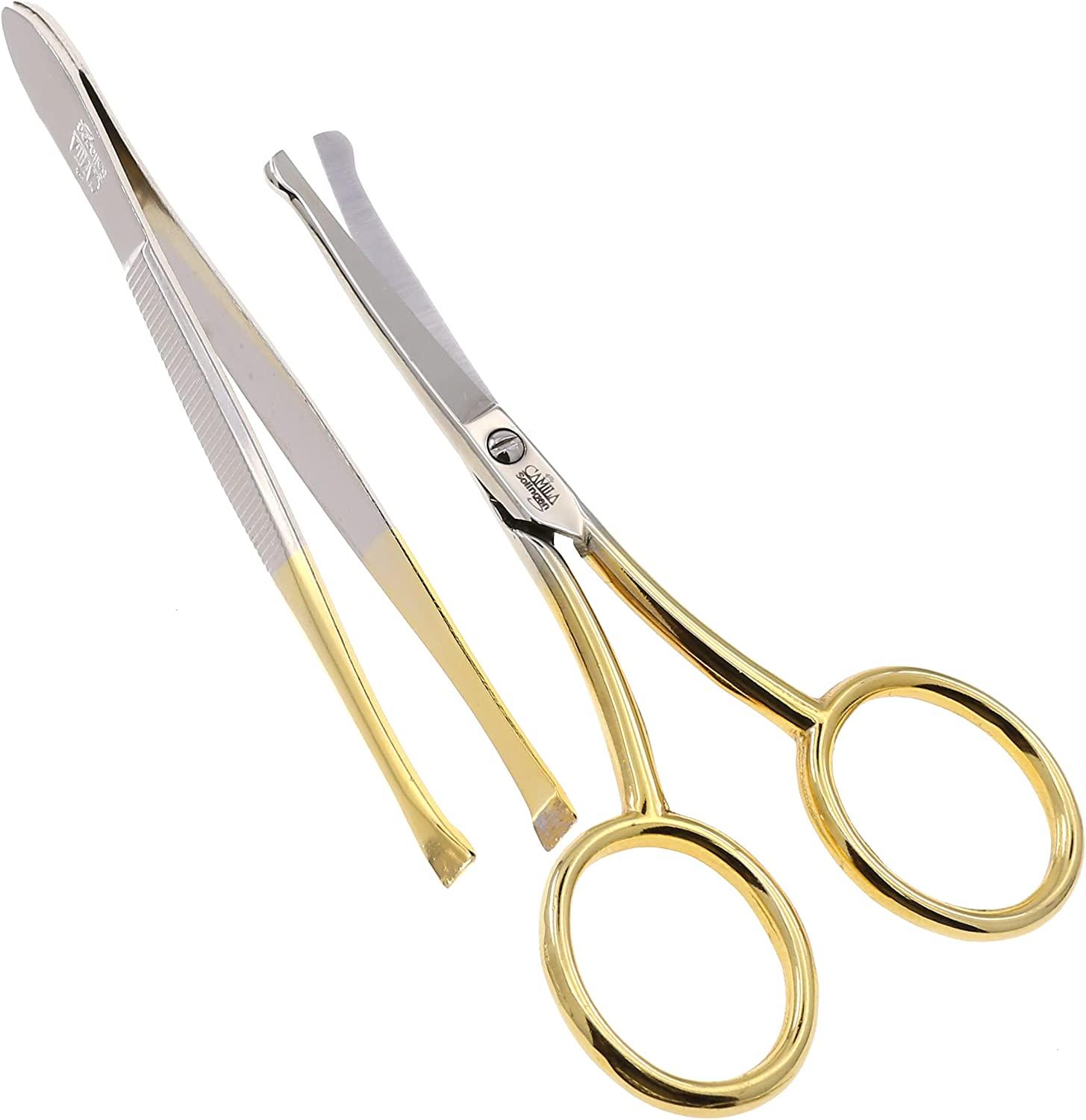 Kershaw Manicure Set Nail Care Slanted Tweezers Facial Hair Scissors R