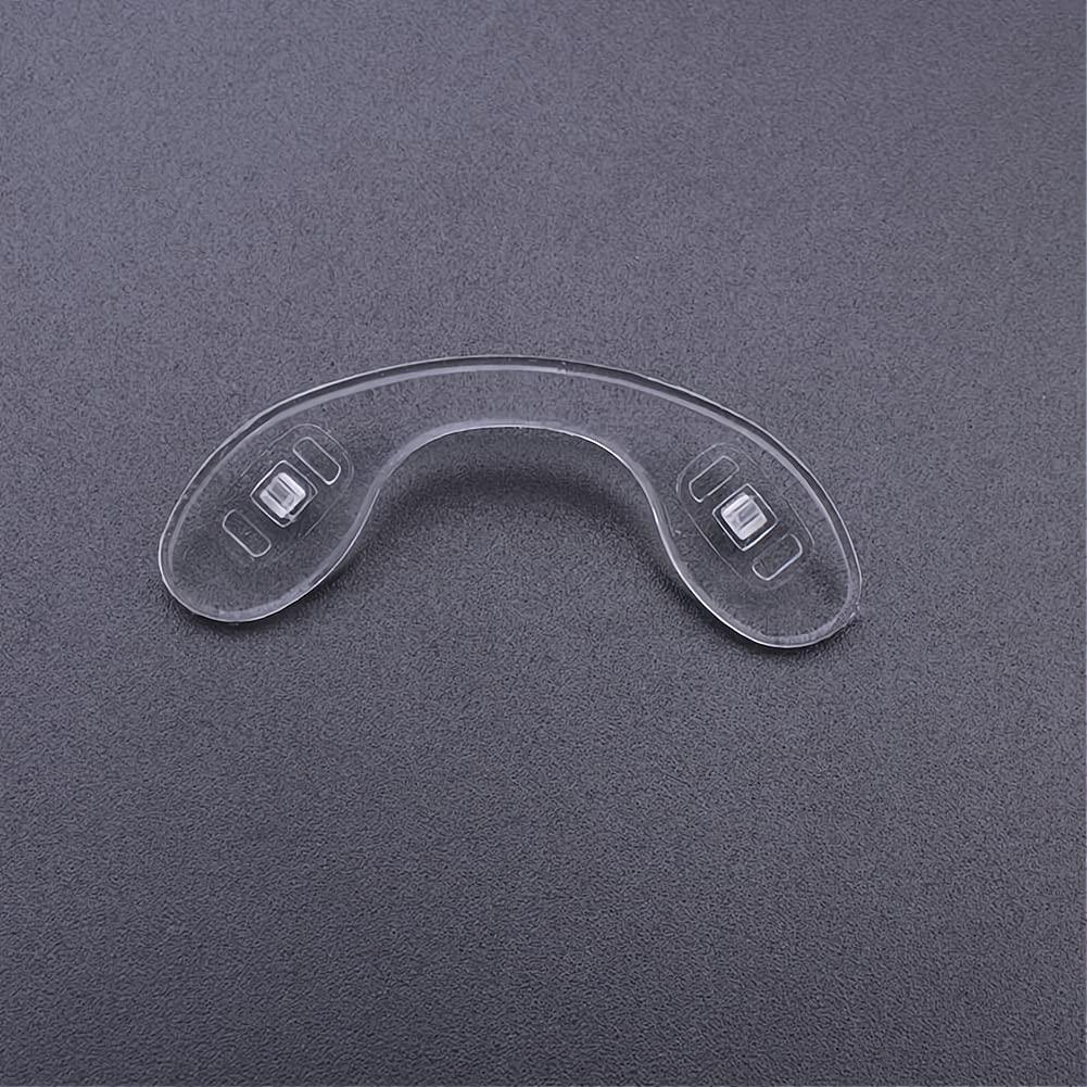 Silver Silicone Nose Pad Screw-in One Piece Bridge for Sunglasses Eyeglasses