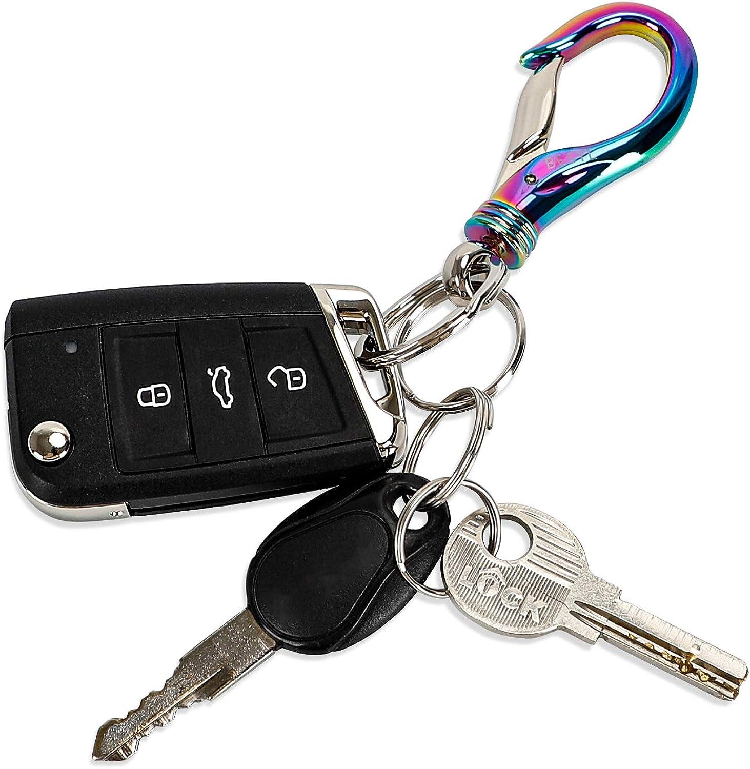  BESYL Black Commerce Keychain with 2 Key Rings, Office