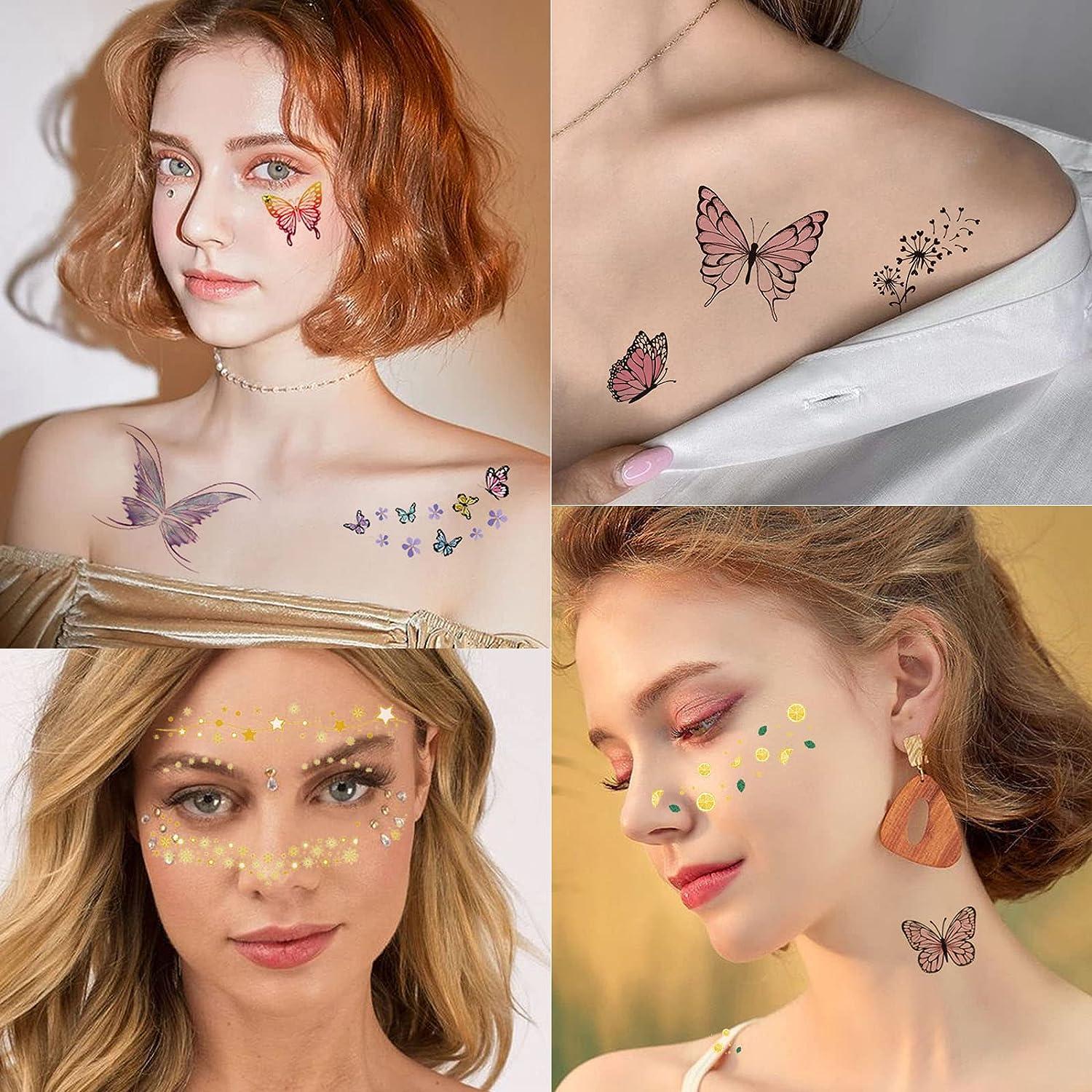 PROFESSIONAL CRYSTAL FACE Tattoo Temporary Eye Gems Makeup Stickers Cosplay  $5.34 - PicClick AU