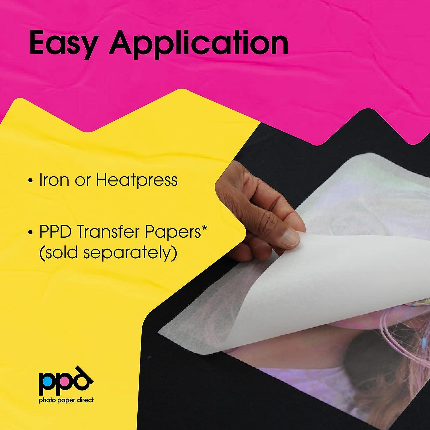 PPD Inkjet Iron-On Dark Transfer Paper A4 PPD-4 – PhotoPaperDirect UK