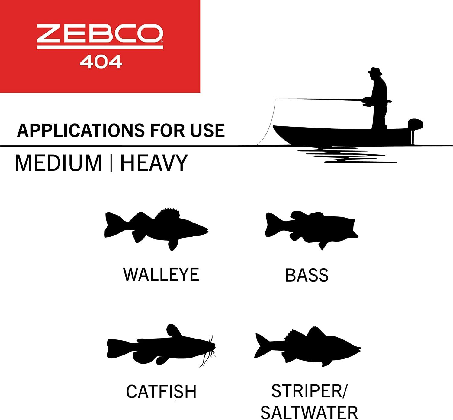 Zebco 404 Spincast Fishing Reel Size 40 Reel (Clam Pkg)
