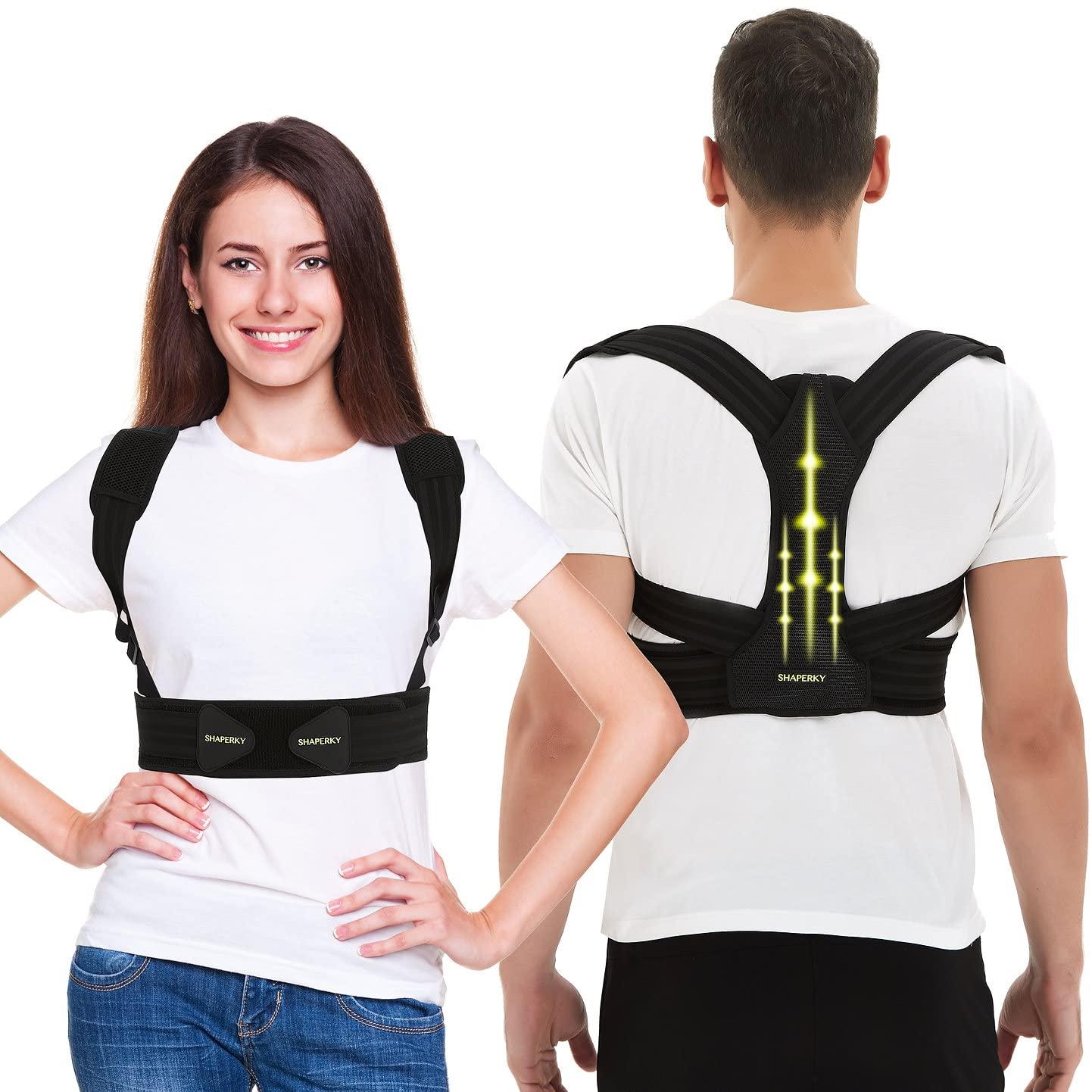 Back Brace Posture Corrector, Adjustable Back Support, Back Straightener  Posture Support Belt for Men and Women, Relieve Back and Shoulder Pain