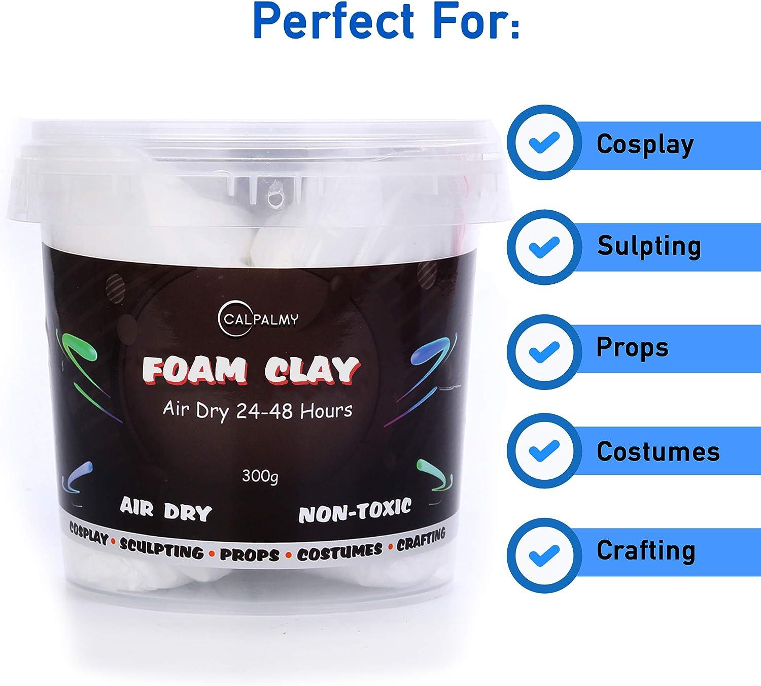 Moldable Cosplay Foam Clay (Black) – High Density and Hiqh Quality for  Intricate Designs | Air Dries to Perfection for Cutting with a Knife or  Rotary