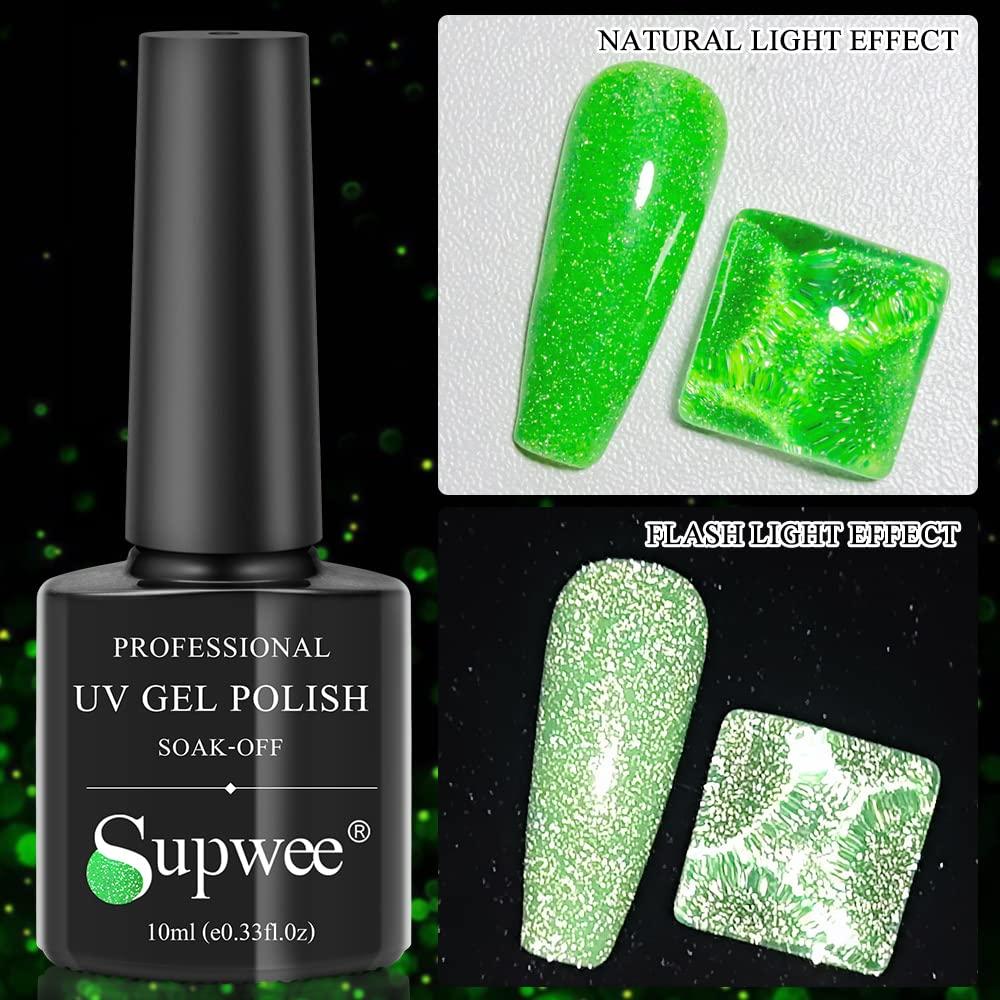 Fluorescent Neon Green Glitter 
