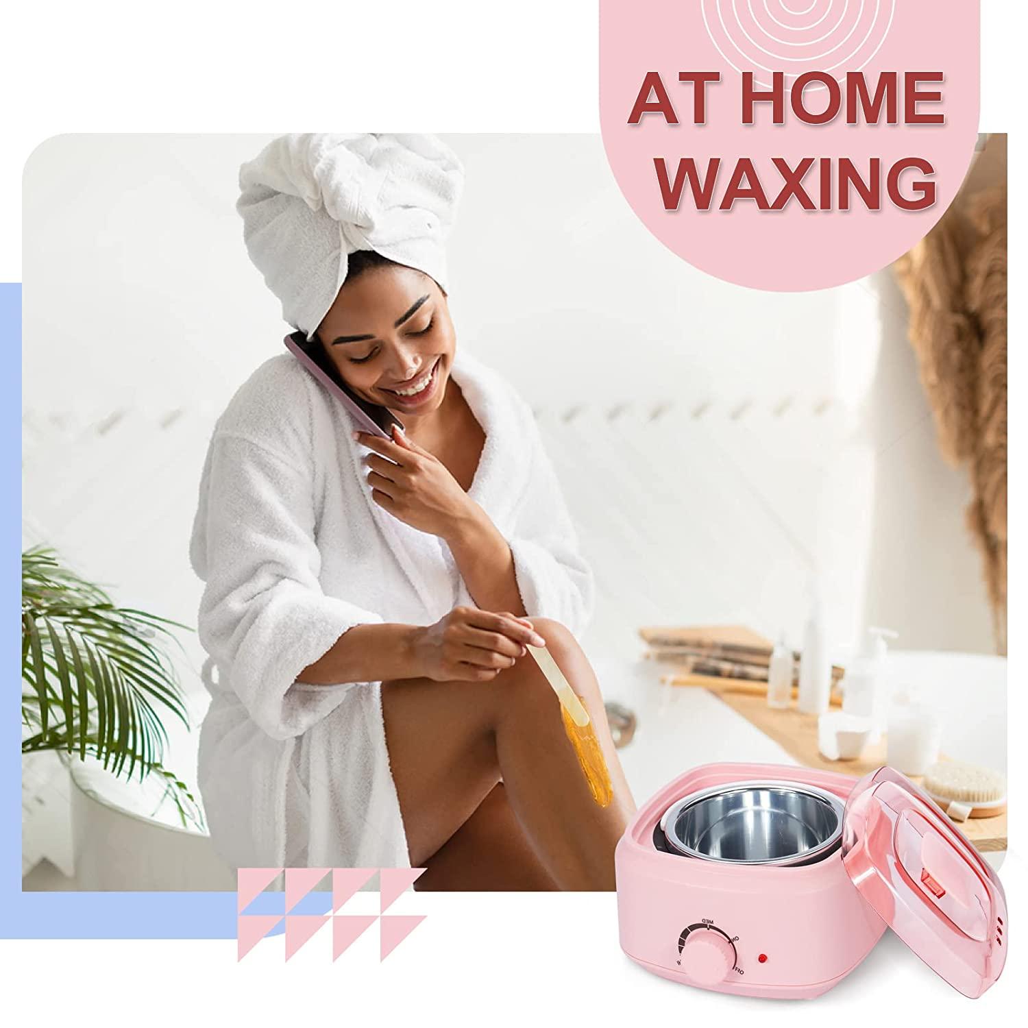 Waxing Kit, Digital Wax Warmer Kit for Hair Removal, At Home Waxing Kit for  Women Sensitive Skin Facial Hair Body Brazilian Wax, Waxing Sticks, Wax  Machine wax pot for hair Removal