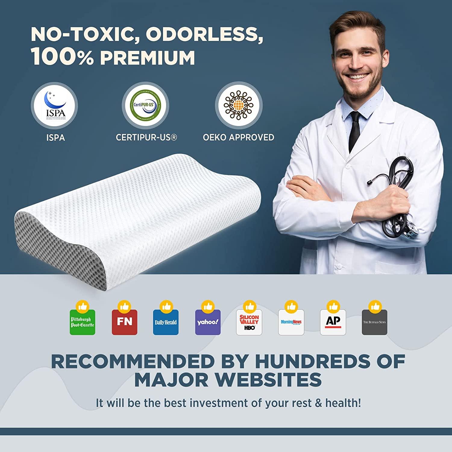 Osteo Cervical Pillow for Neck Pain Relief, Hollow Design Odorless