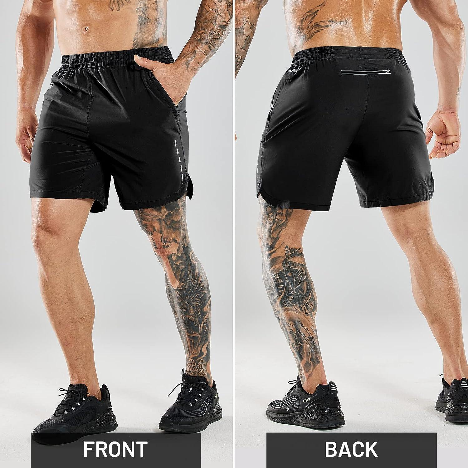  MIER Men's Quick Dry Running Shorts Comfortable Gym