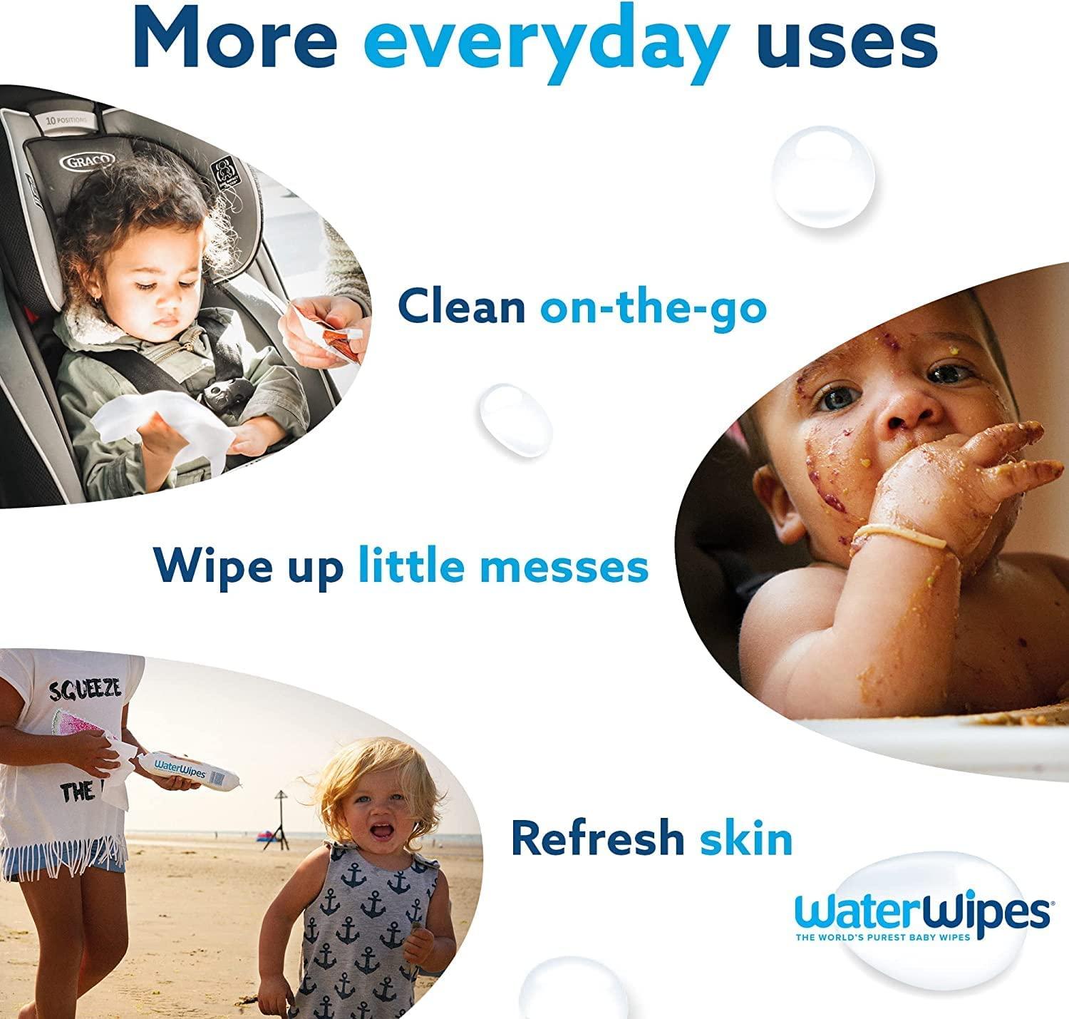 WaterWipes Biodegradable Original Baby , 99.9% Water Based Wipes, for  Sensitive Skin at Rs 1500/box, Baby Skincare Wipes in Mumbai