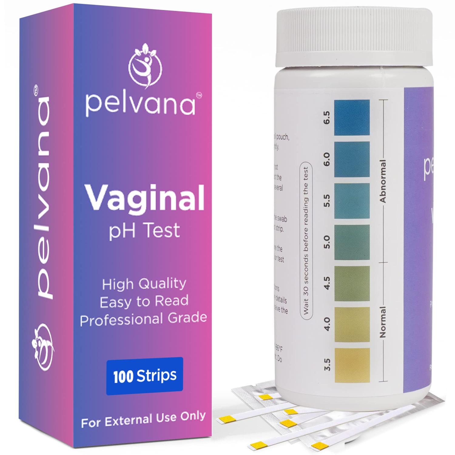 Pelvana Vaginal Ph Balance Test Strips For Women 100 Strips Vaginal Ph Test Strips To Monitor 6496