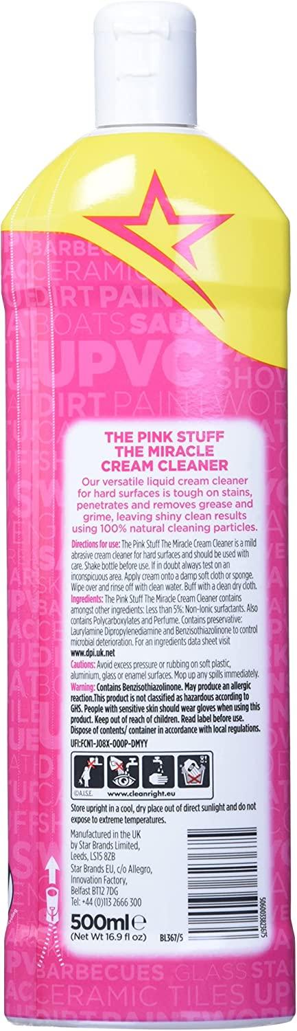 The Pink Stuff Stardrops Miracle Cream Cleaner, 16.9 Fl Oz