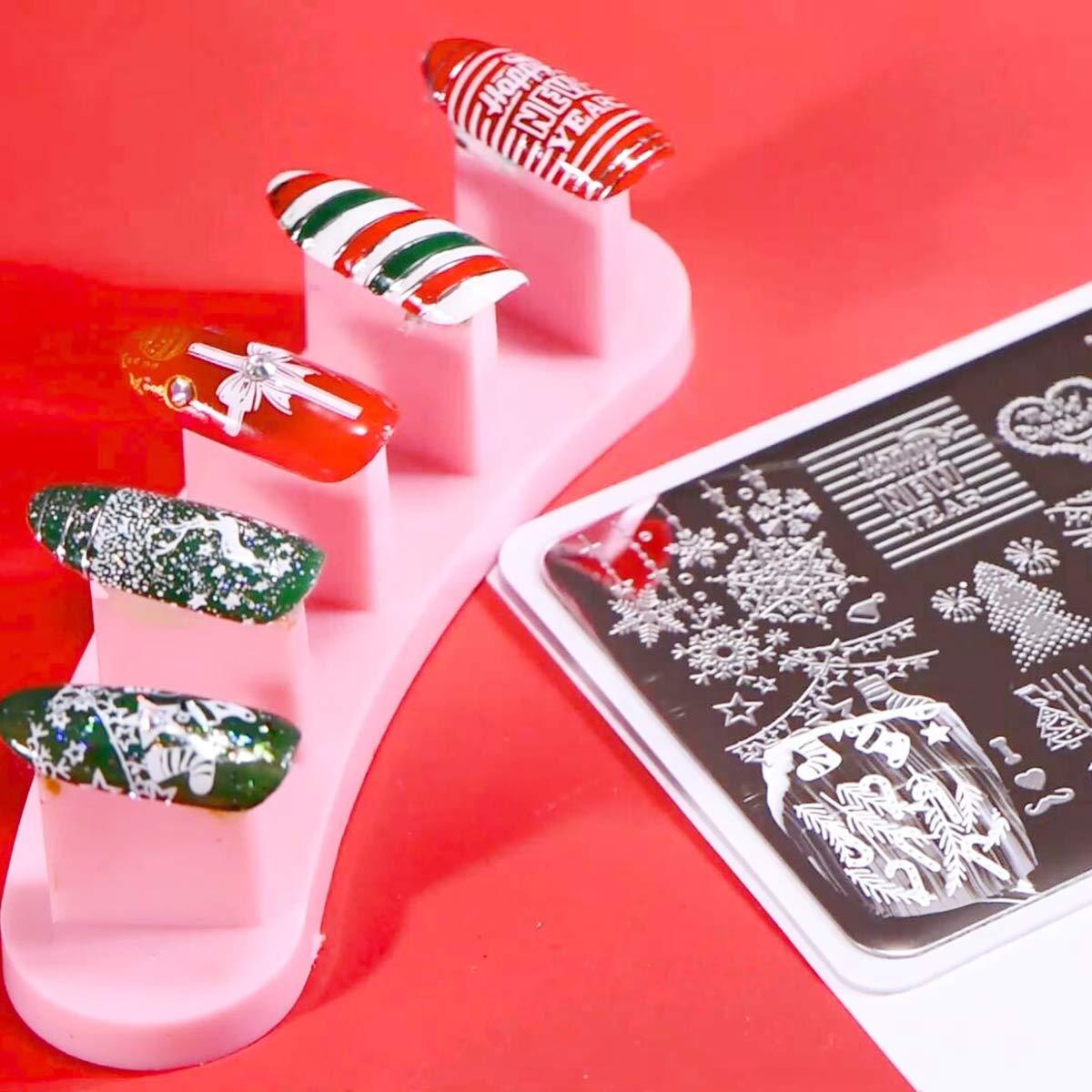 BeautyBigBang Christmas Nail Art Printing Stamping Templates