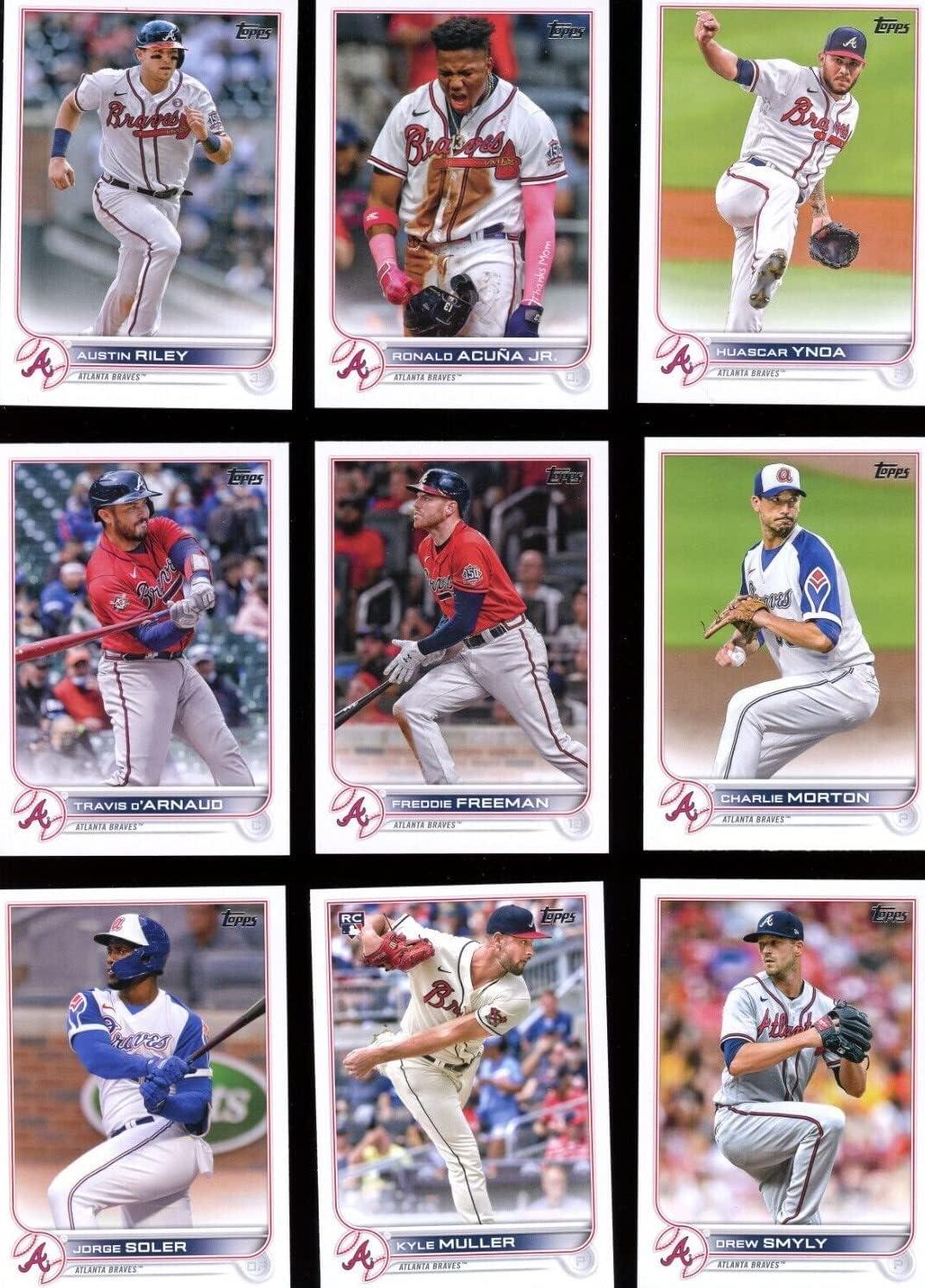 Atlanta Braves/Complete 2021 Topps Baseball Team Set (Series 1 and