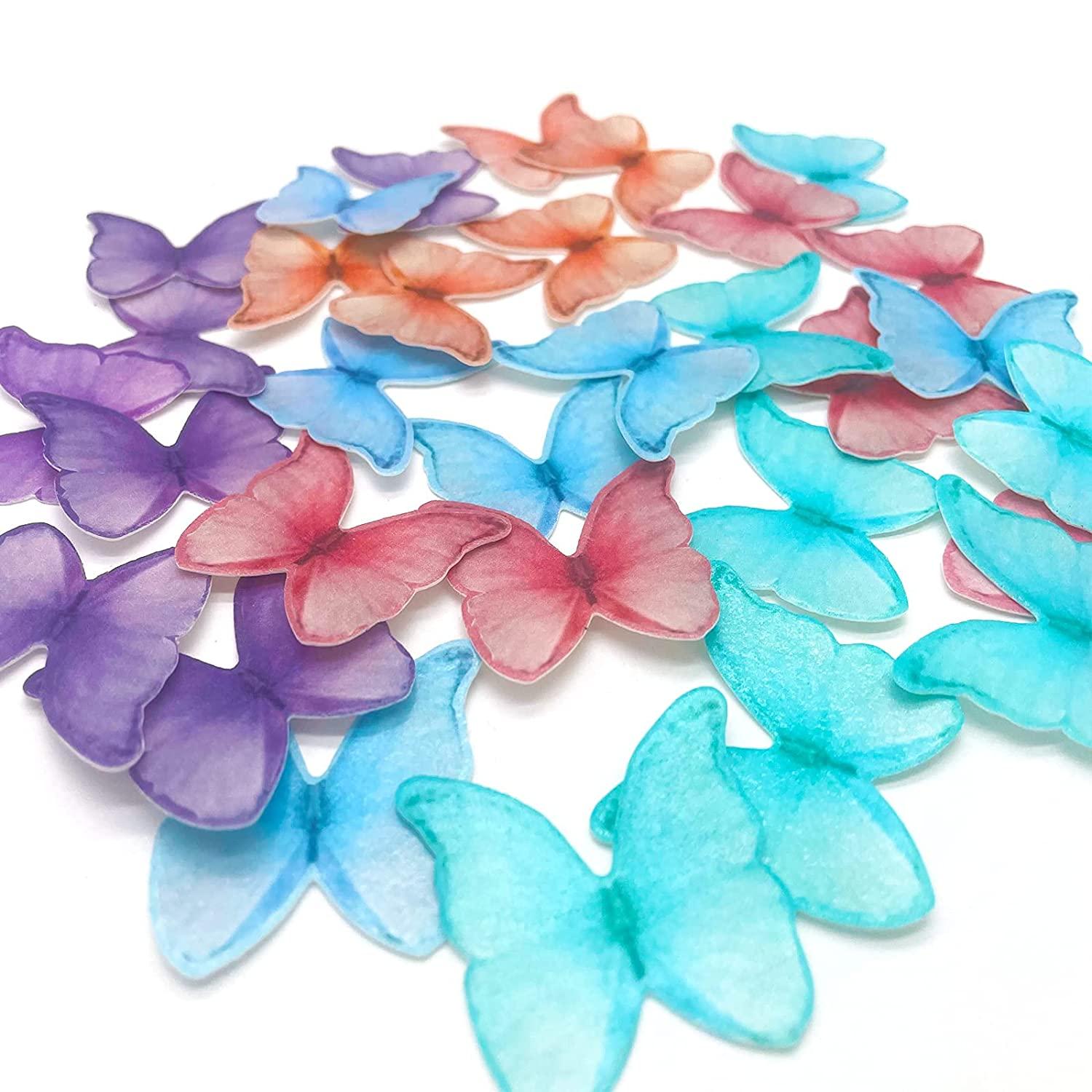 Pre-cut Edible Wafer Paper Butterfly- Lavender