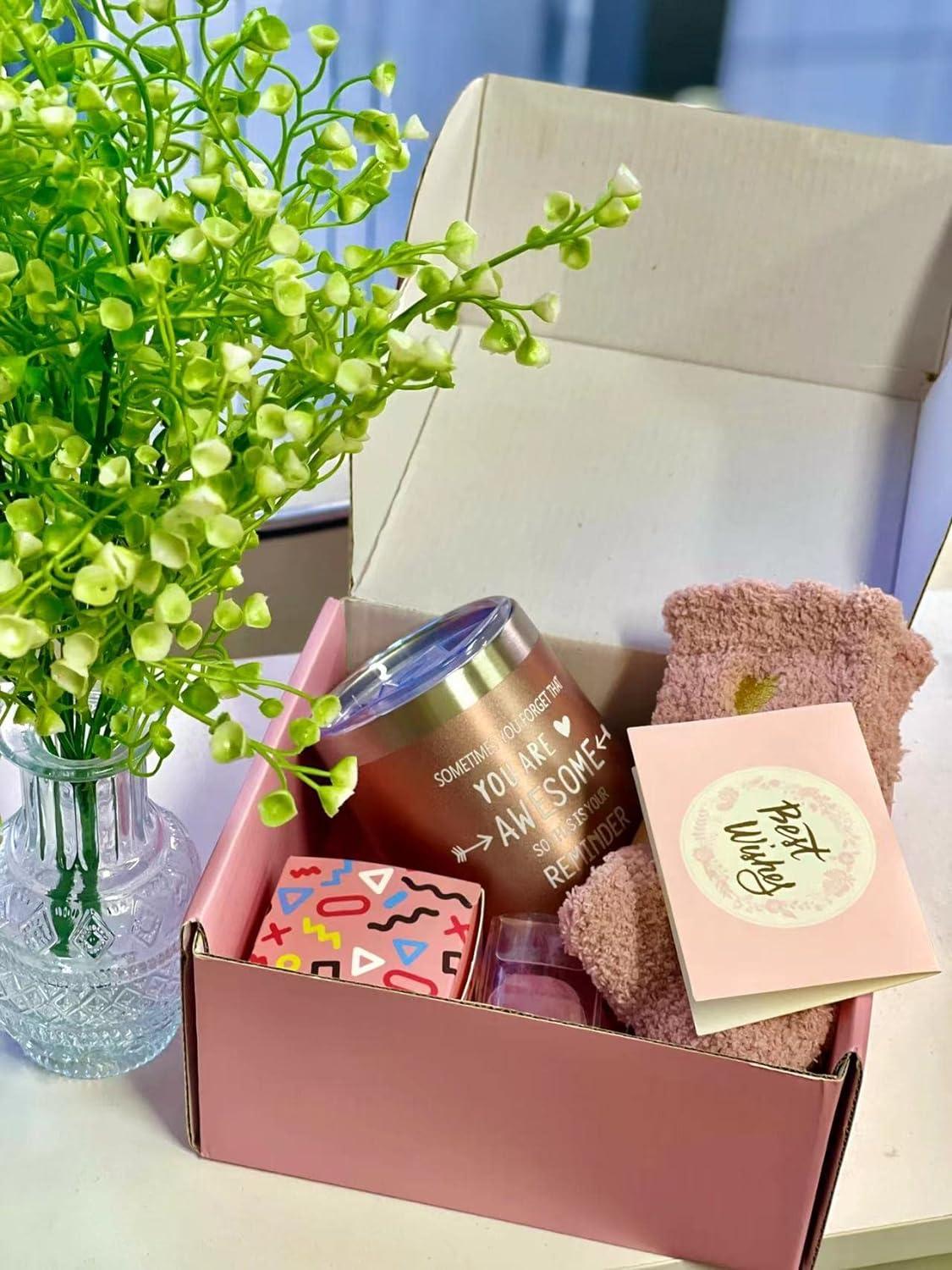Care Package for Women Relaxing Spa Gift Box Basket for Her Mom Sister, Get  Well Soon Self Care Gift Inspirational Gifts for Women, Distance Birthday  Friendship Gift Box for Girls, Females 
