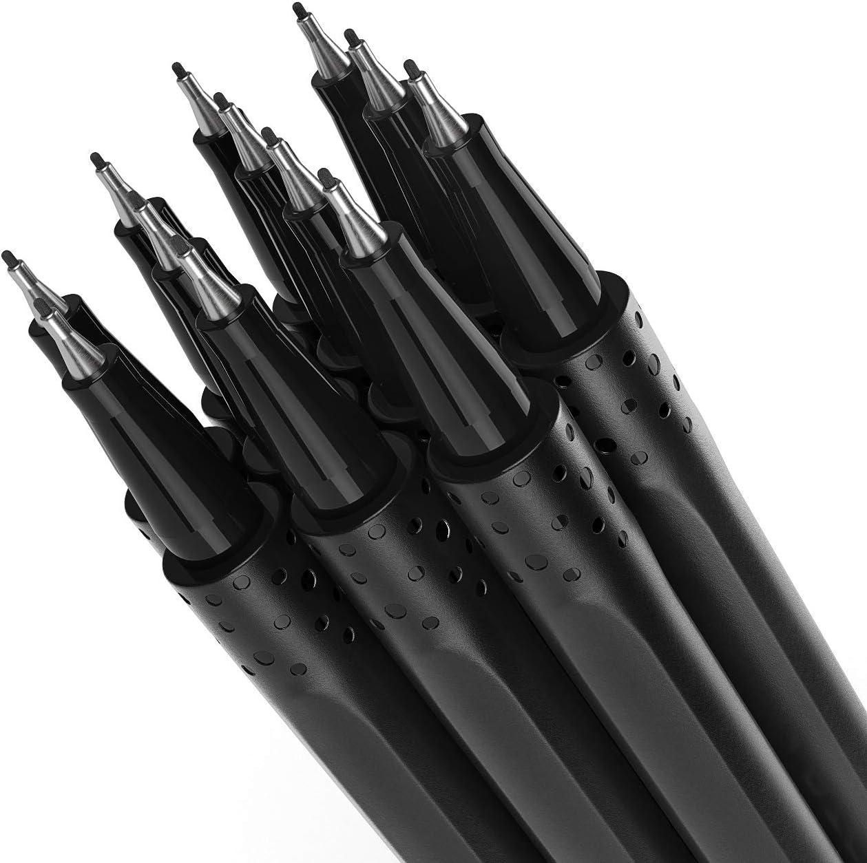 12/24/36/48/60 Fineliner Color Pen Set 0.4mm Fine Point Drawing