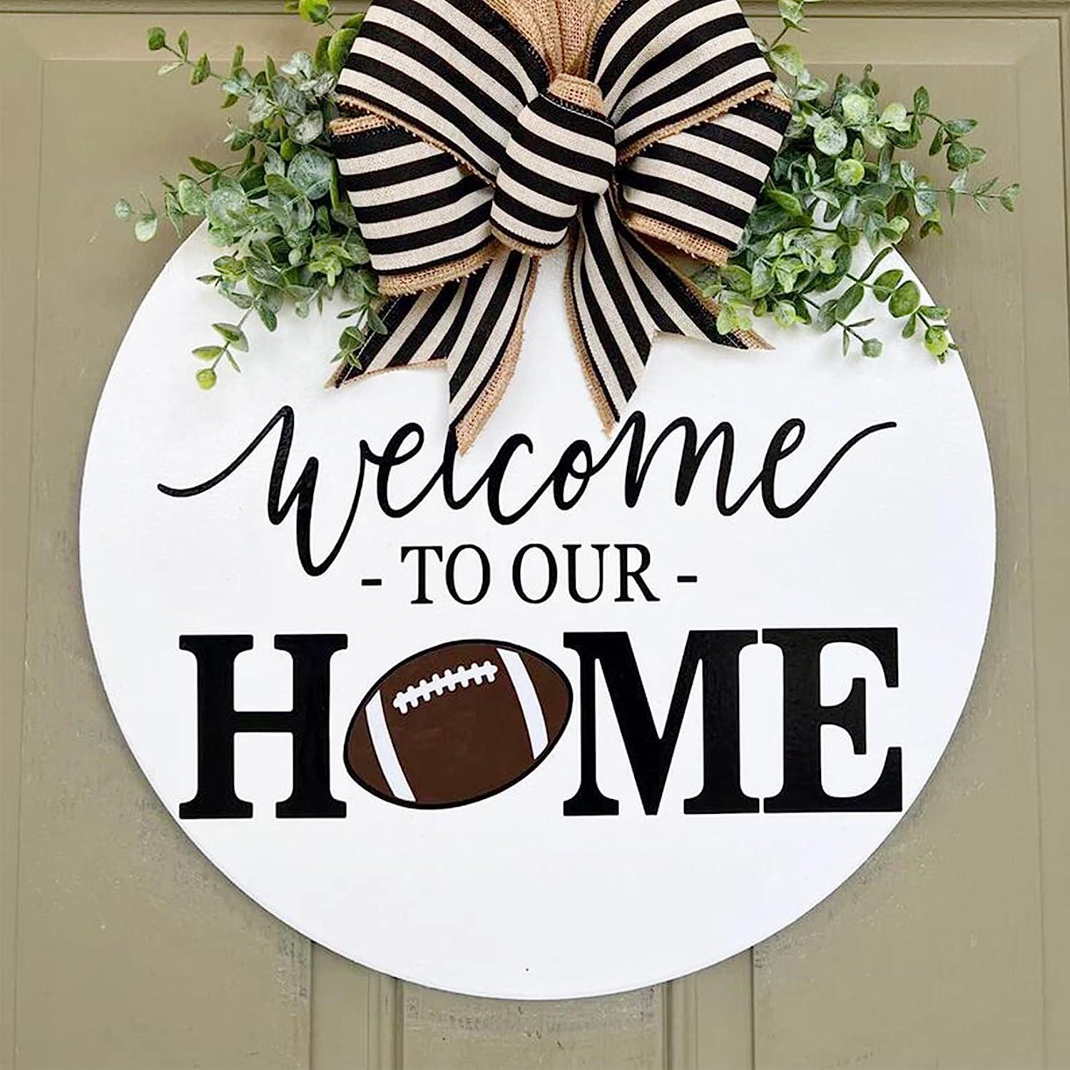 Welcome Sign Stencil, Large Letter Stencils For Painting On Wood Reusable  Porch Sign And Front Door