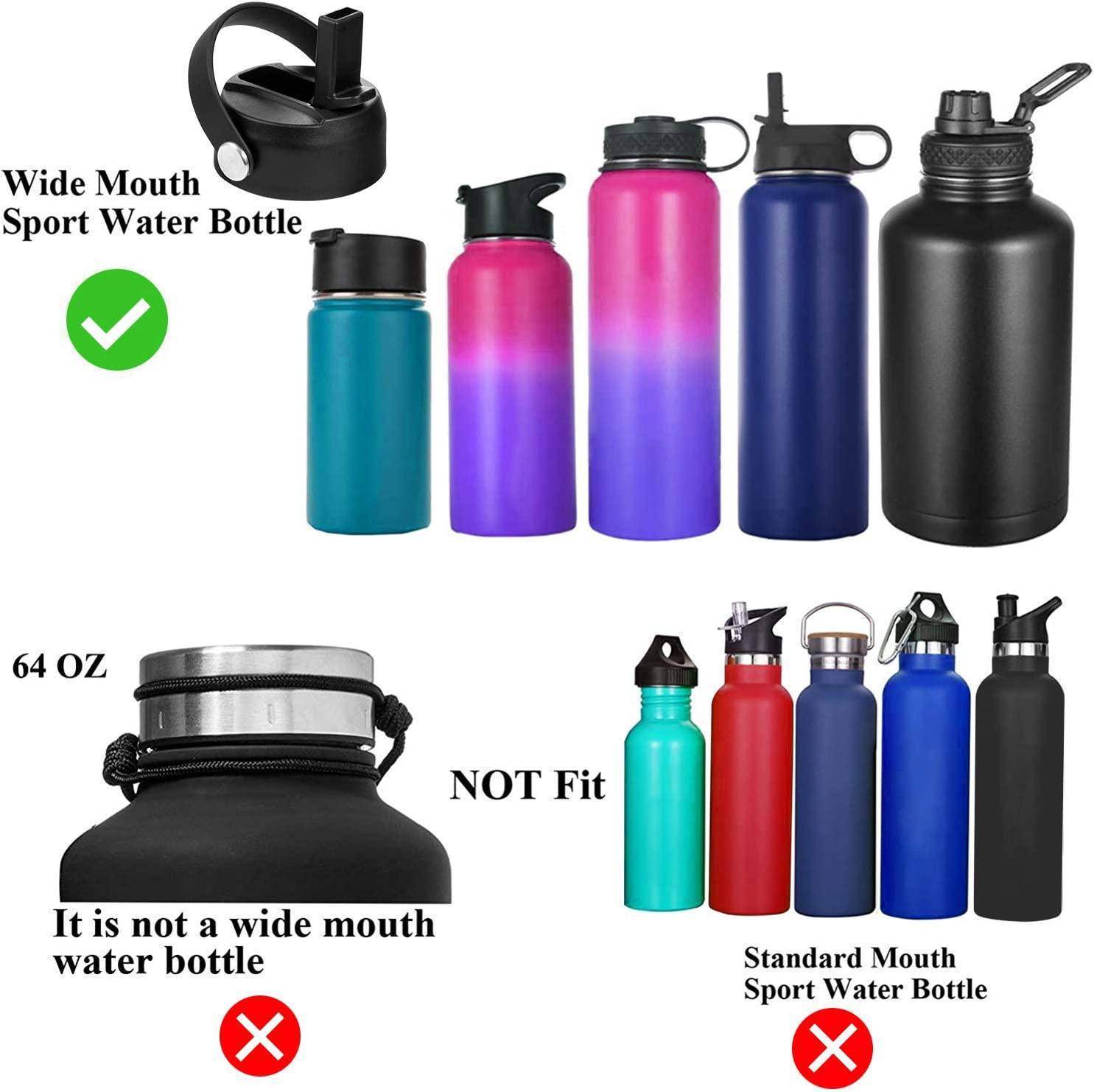 MIRA 32 oz Reusable Water Bottle with Straw Lid - 2 Caps