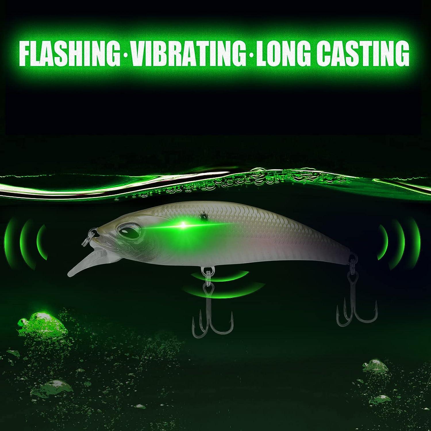 Electric Fishing Lures 3.5 USB Rechargeable LED Light Bait