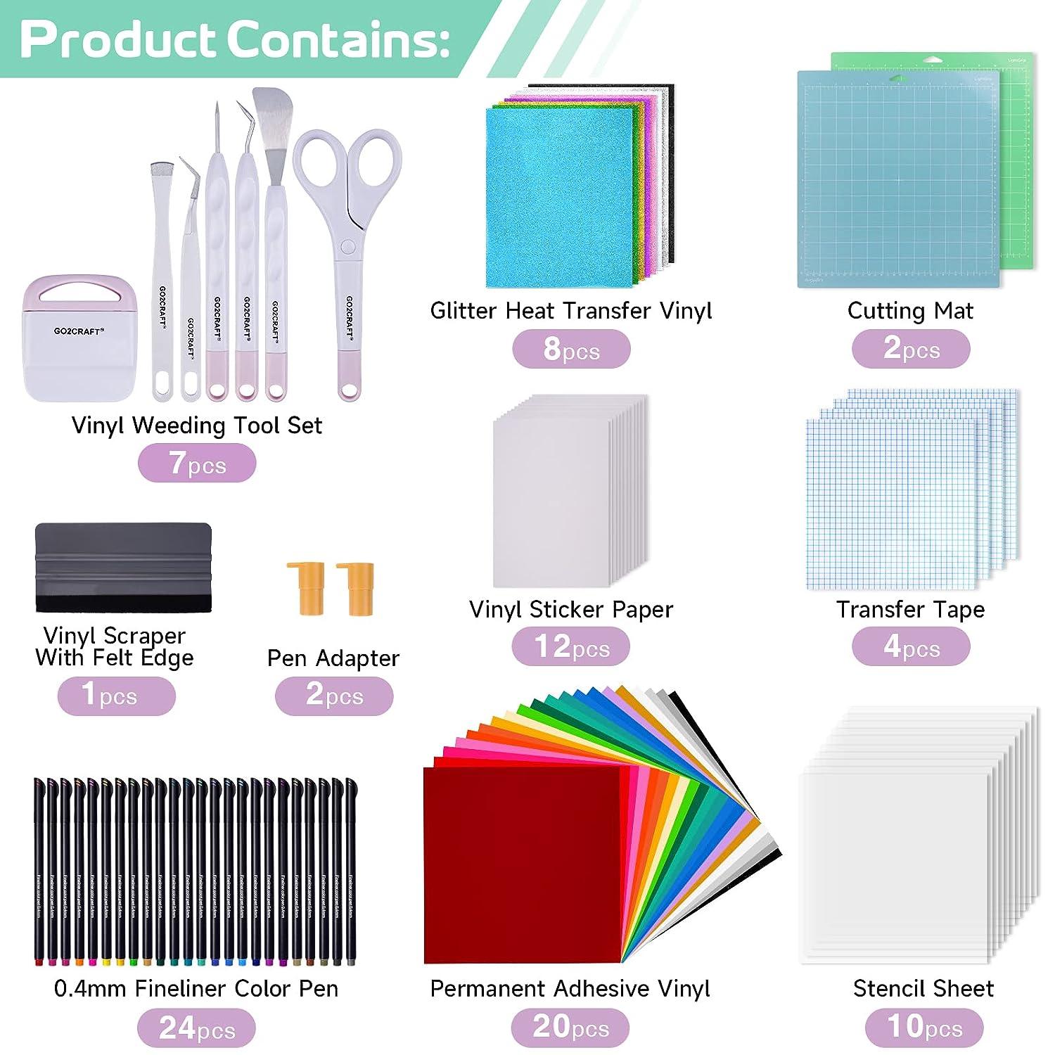GO2CRAFT Accessories Bundle for Cricut Makers and All Explore Air