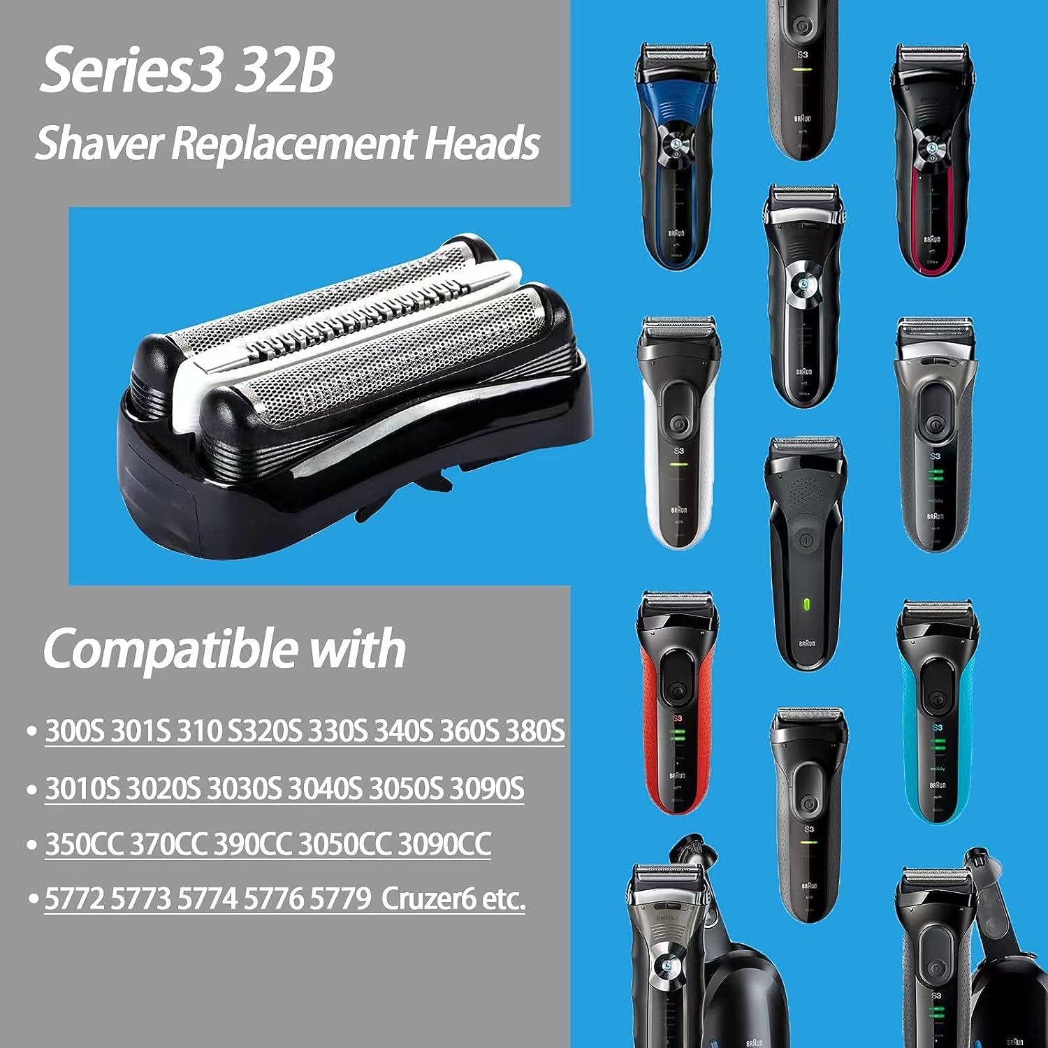 3X Shaver Shear Head Cassette for Braun 30B 310 330 4735 195S Shaver Foil  Replacement - AliExpress