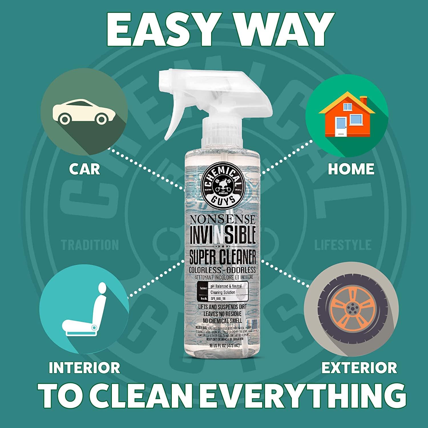  Chemical Guys SPI_993_64 Nonsense All Surface Cleaner (Works on  Vinyl, Rubber, Plastic, Carpet) Safe for Home, Garage, Cars, Trucks, SUVs,  Jeeps, Motorcycles, & RVs, 64 fl. Oz (Half Gallon), Unscented 