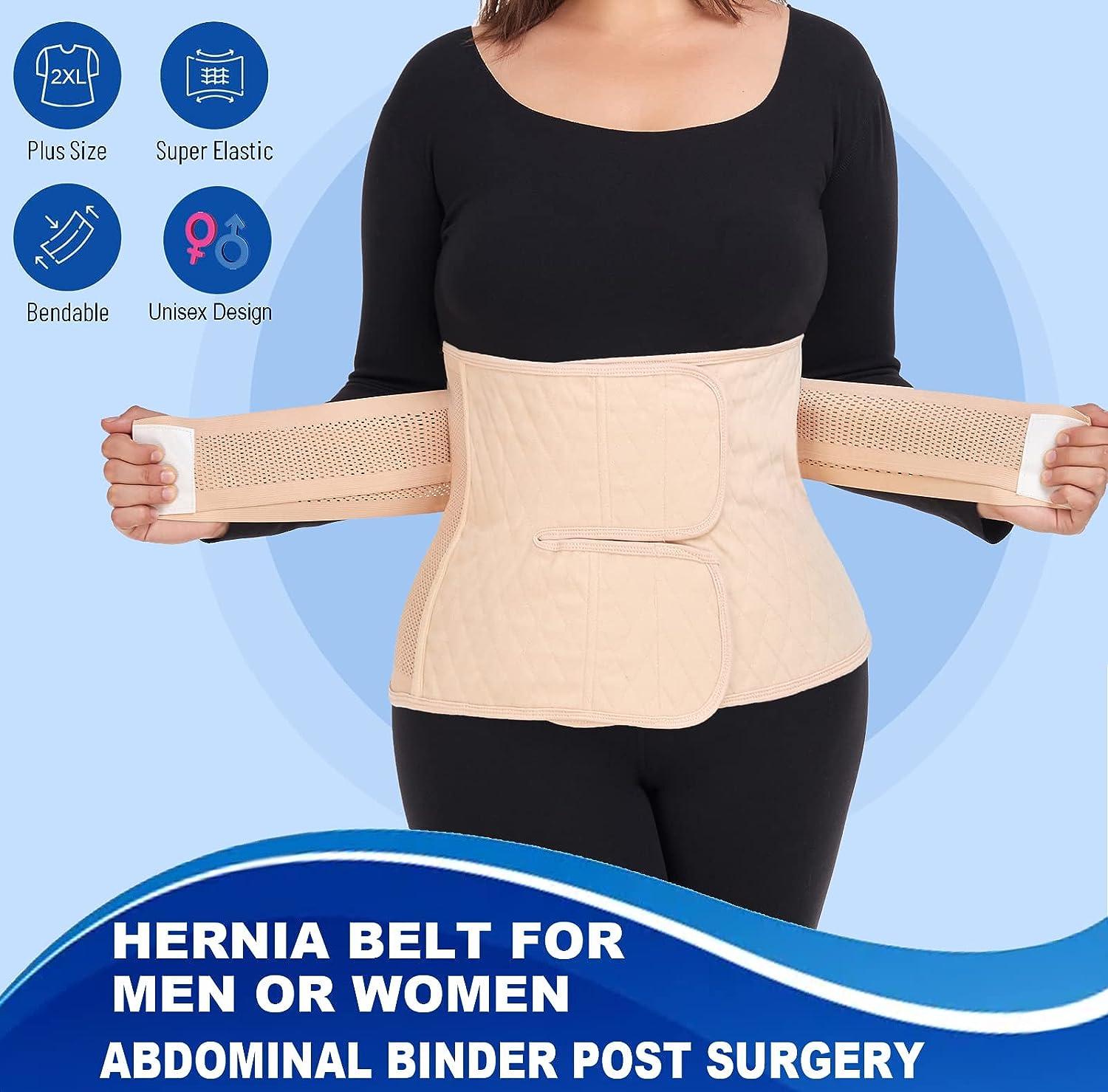 Moolida Abdominal Binder Post Surgery for Men and Women Postpartum Belly  Band Hernia Belt Stomach Compression Wrap for Hernia Surgery C-Section  Natural Birth Abdominal Injuries Nude XXL Nude XX-Large