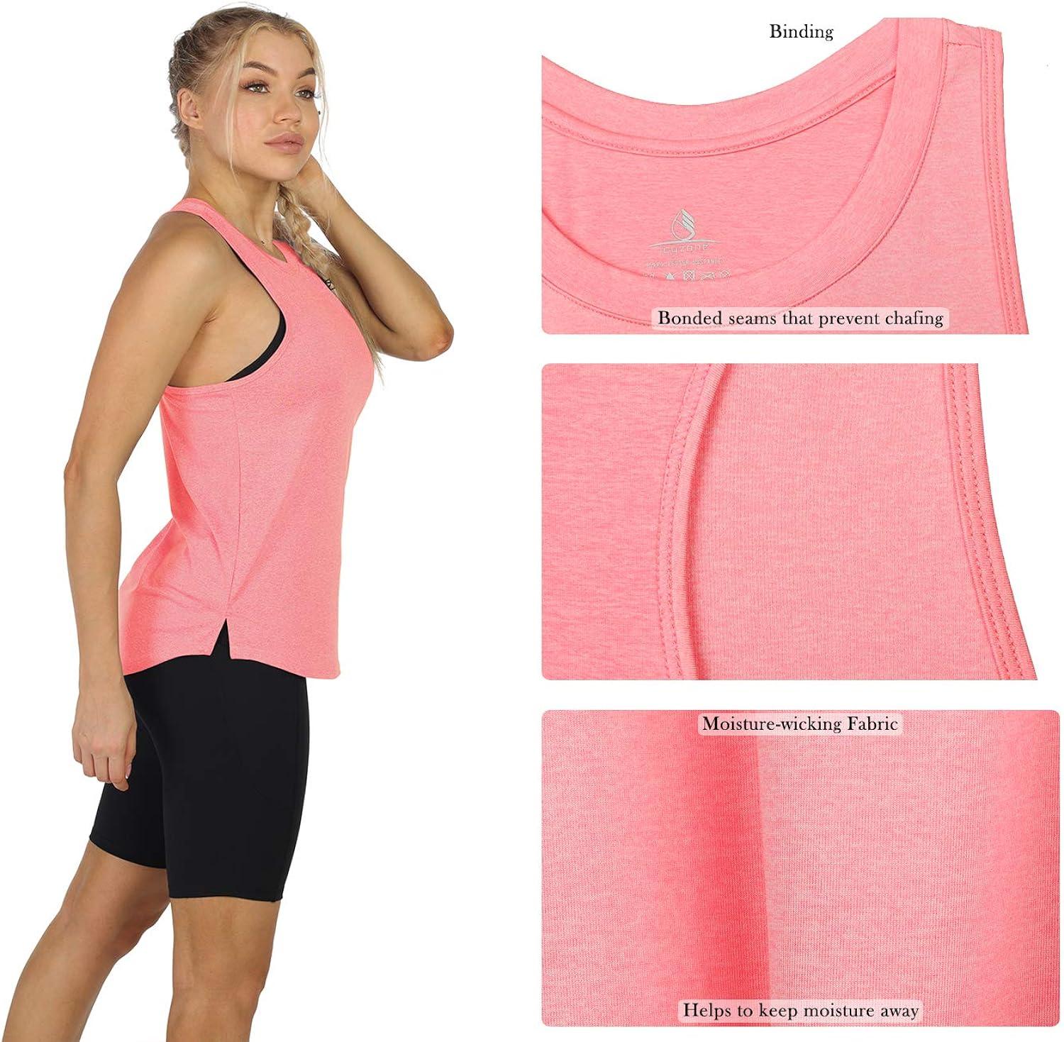 icyzone Workout Tank Shirts for Women - Athletic