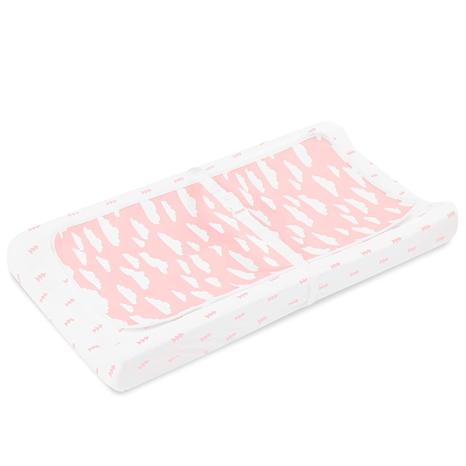 Pink Changing Table/dresser Top Pad Cover Minky Diaper 
