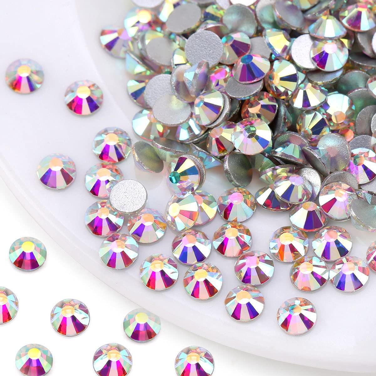 Novani Crystal Rhinestones, Flatback Loose Gemstones 1440pcs Glass