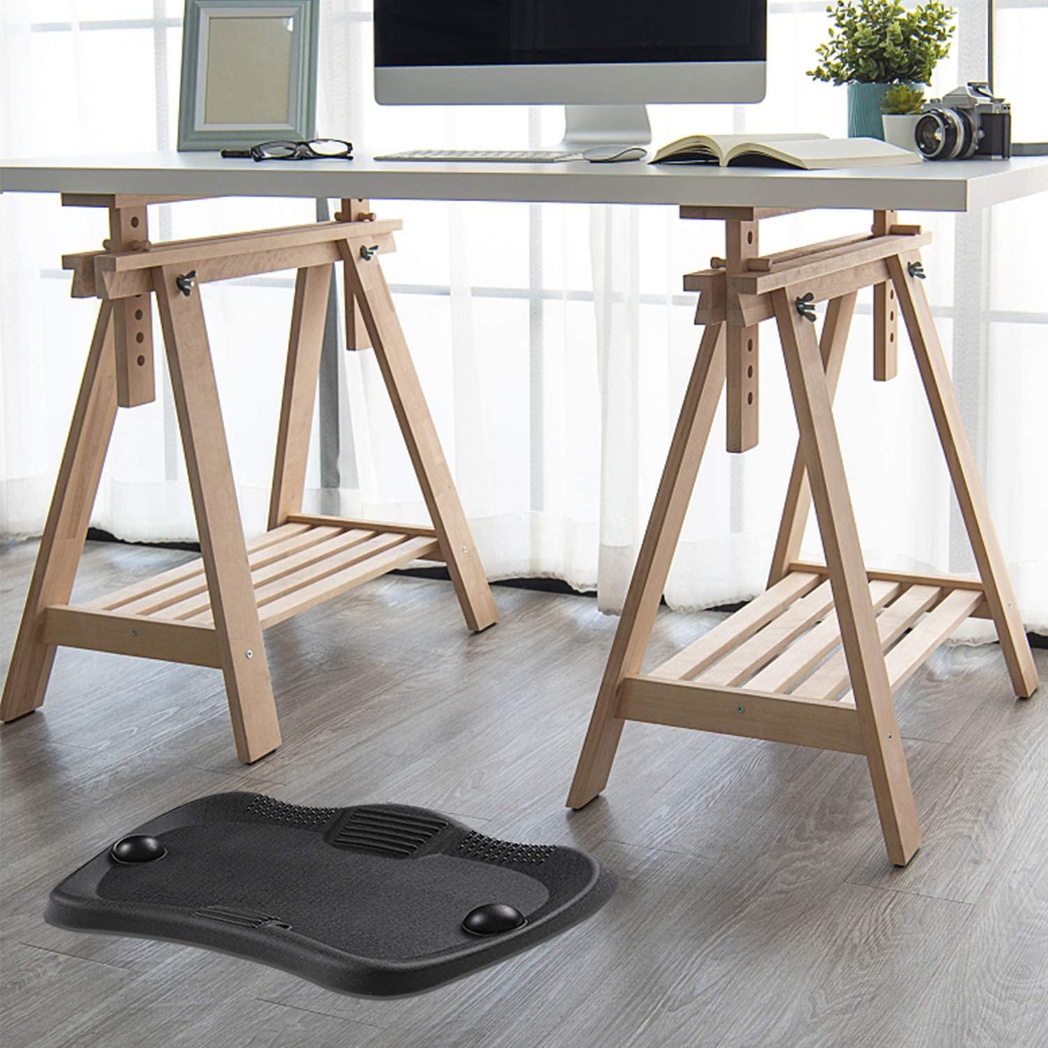 Goplus Standing Desk Mat Anti Fatigue Office, Kitchen Stand Up Desk Mats  with 360 Degree Massage Rolling Ball, Ergonomic Foot Massage Points,  Not-Flat