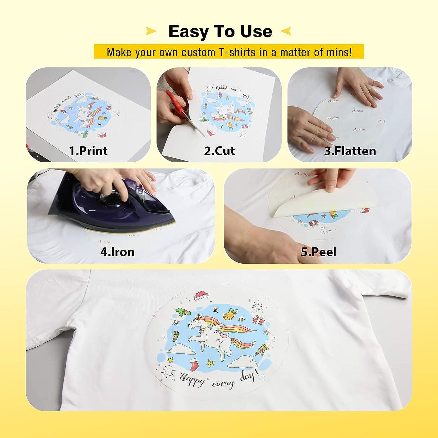  A-SUB Sublimation Paper 110 Sheets, Mouse Pad Blanks White 12  Pcs, Heat Resistant tape 1 Inch, Sublimation Set for DIY Crafts, for Heat  Press Transfer : Arts, Crafts & Sewing
