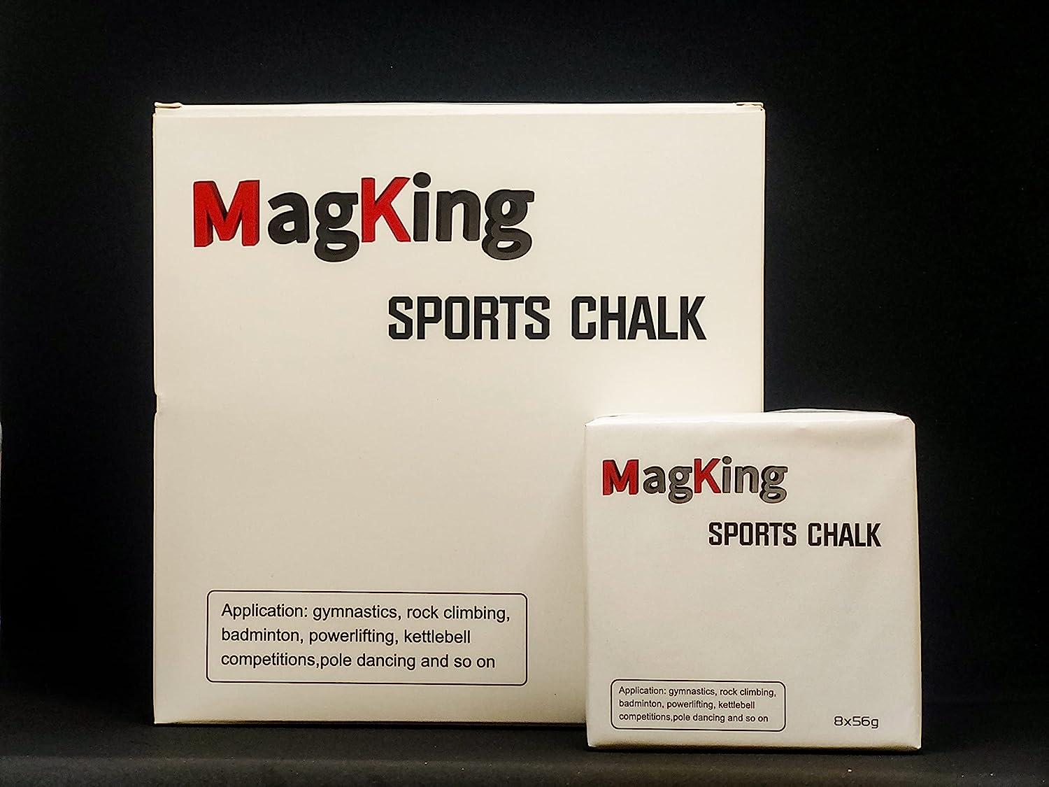 MagKing Gym Chalk Blocks, for Rock Climbing, Weightlifting, Workout  Lifting, Gymnastics Bars, Crossfit, Magnesium Carbonate Chalk