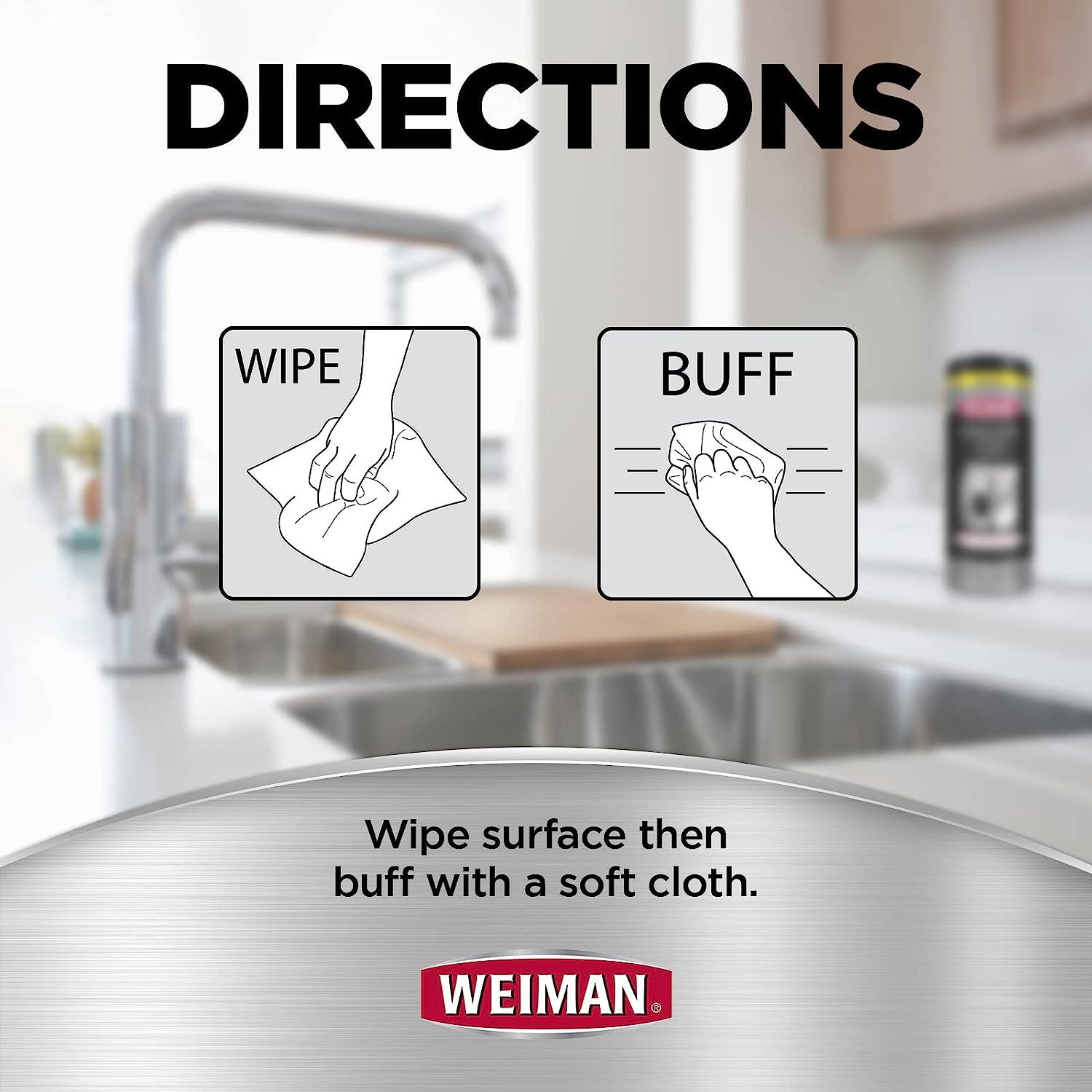 Weiman Stainless Steel Wipes 4 Pack