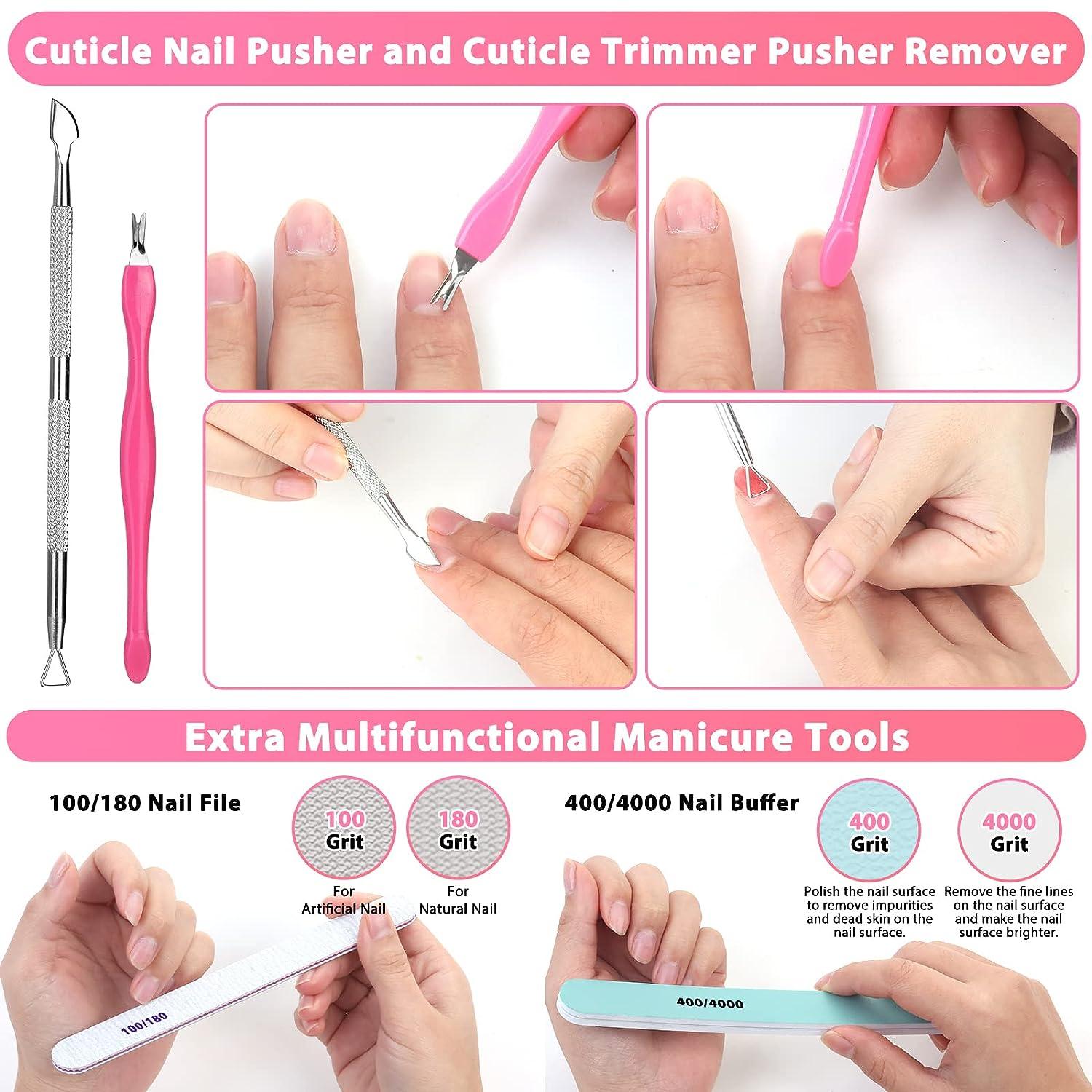 600PCS Clear Coffin Nail Tips Set Qinzave Clear Acrylic Nail Tips with Nail  Glue Clear Coffin Nails Tip Full Cover with Nail Display Stand Cuticle Nail  Pusher Remover Nail Clipper Nail Files