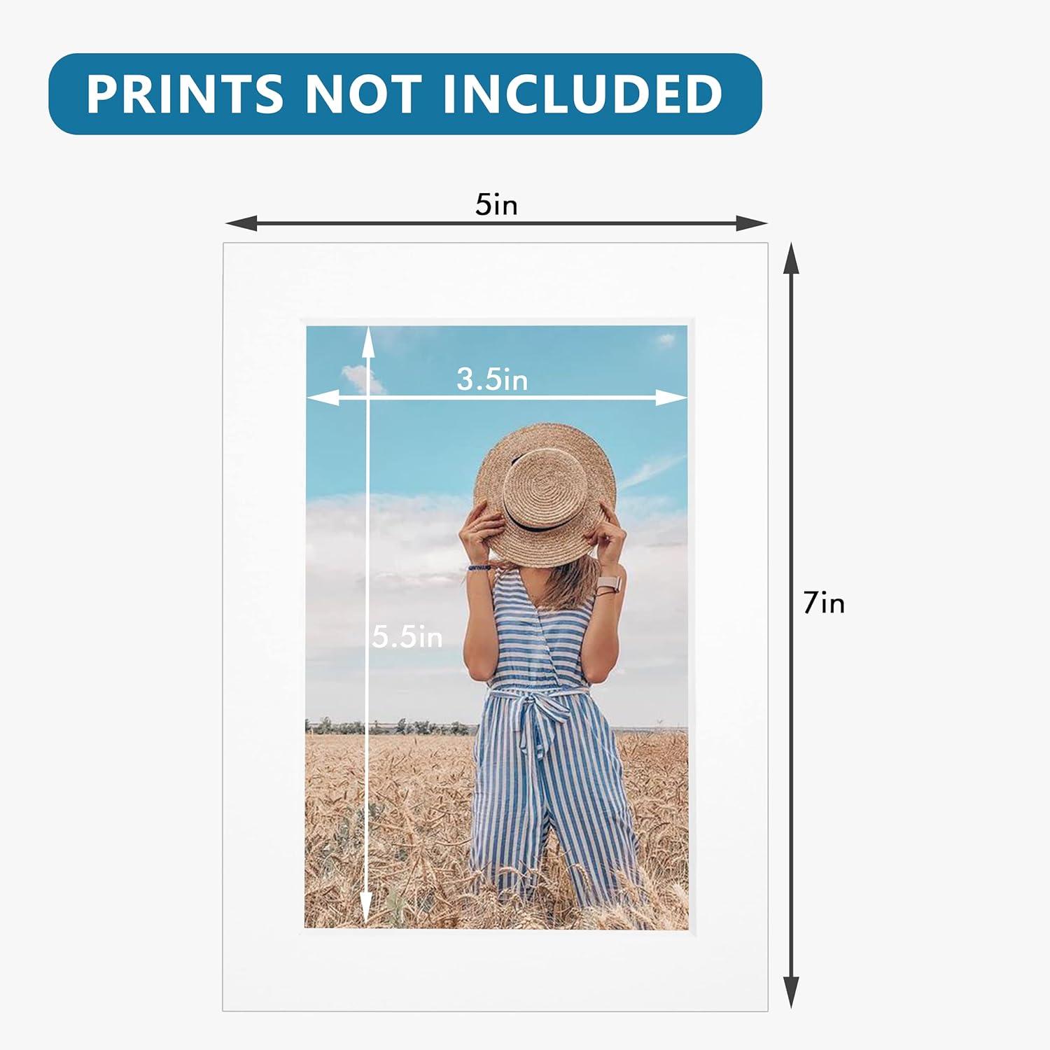 Somime 10 Pack Pre-Cut 11 x 14 White Picture Mats for 8x10 Photos - White  Core Bevel Cut Frame Matte, Acid Free, Ideal for Frames/Artwork/Prints
