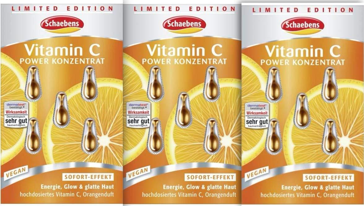 Schaebens Vitamin C Power Concentrate with Instant effect/Treatment Serum /  15 Capsules